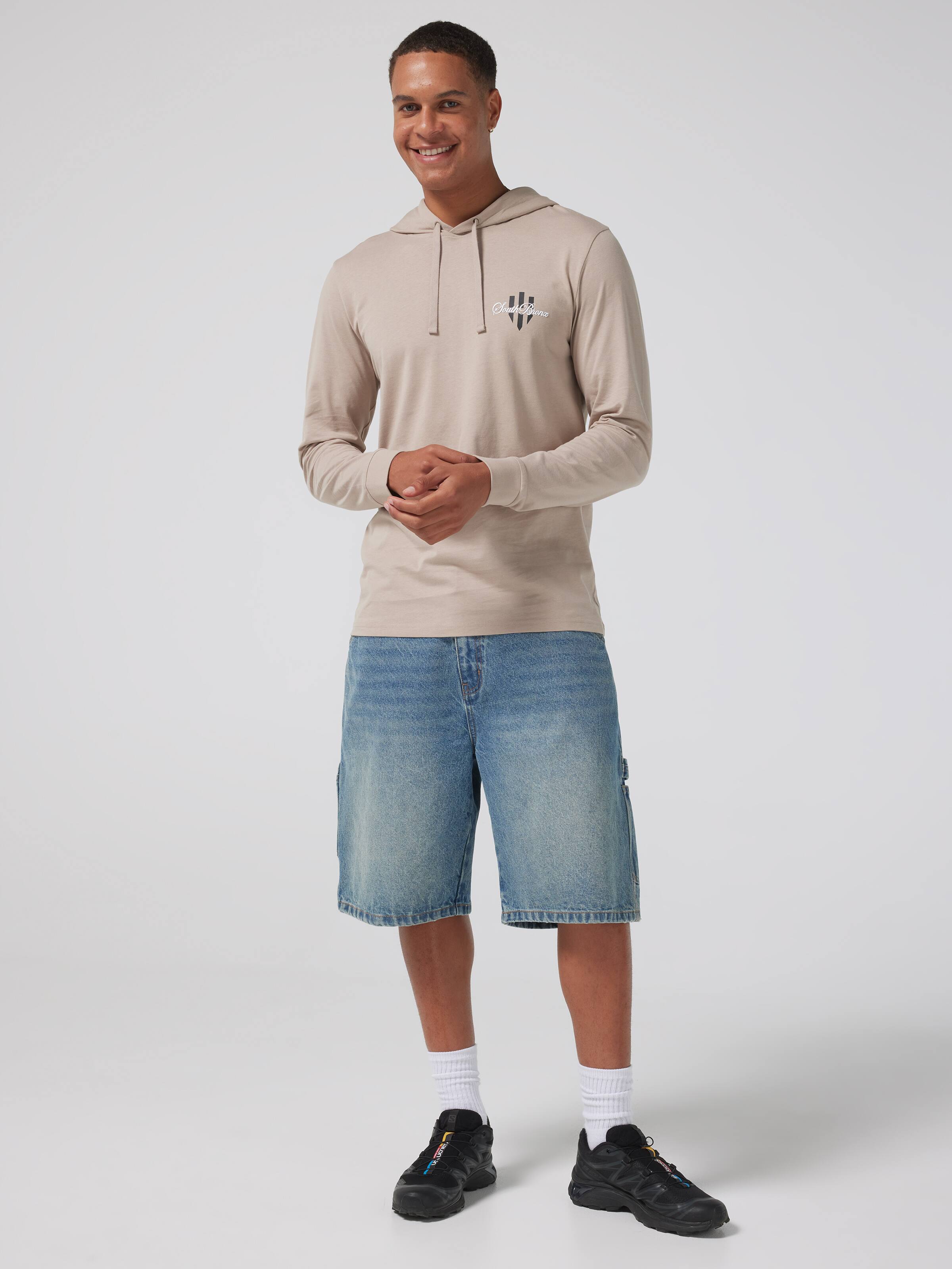 Urban Bronx Hooded Long Sleeve Tee