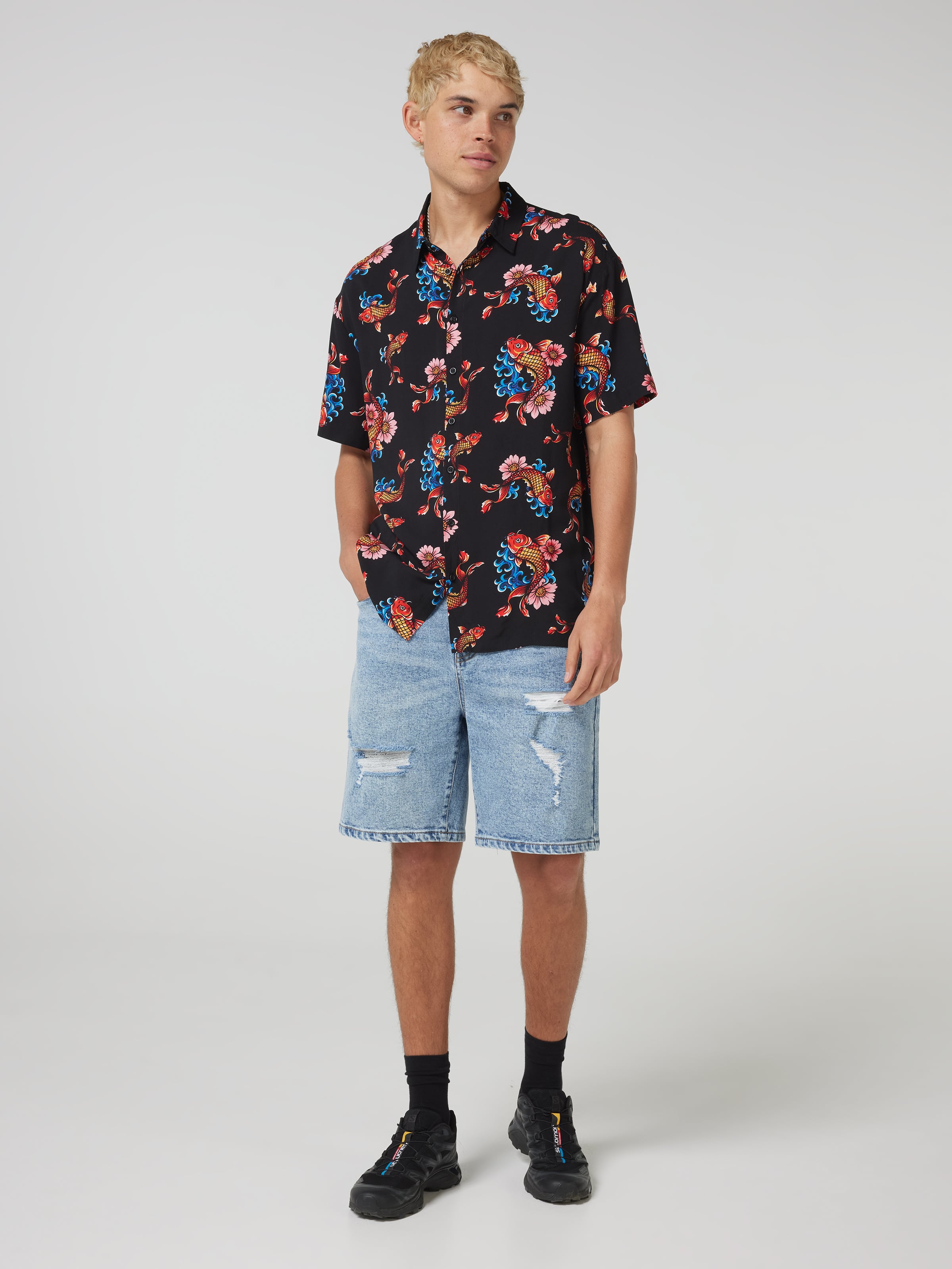 Koi Fish Resort Short Sleeve Shirt