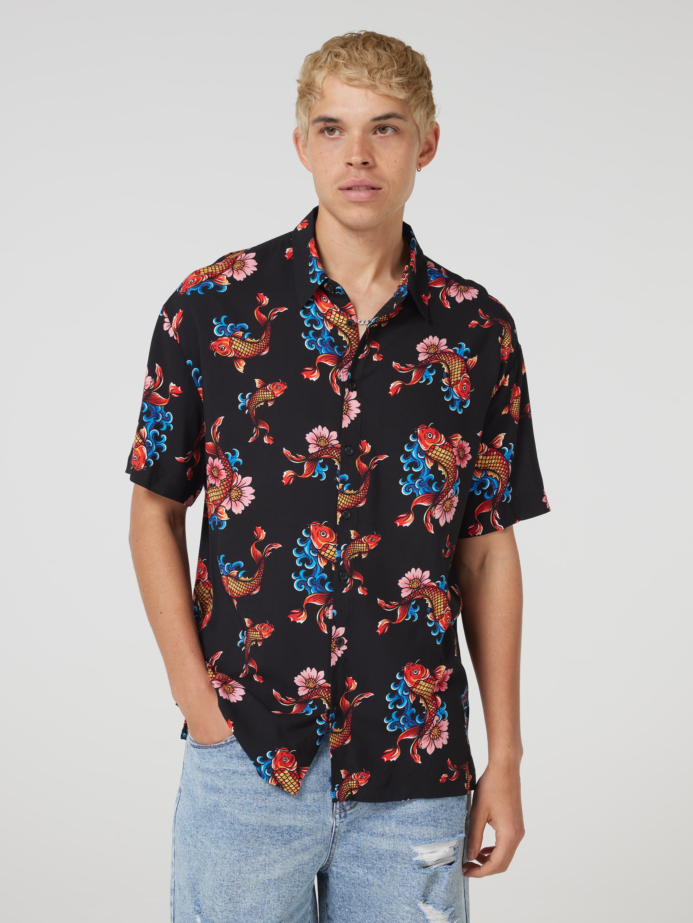 Koi Fish Resort Short Sleeve Shirt