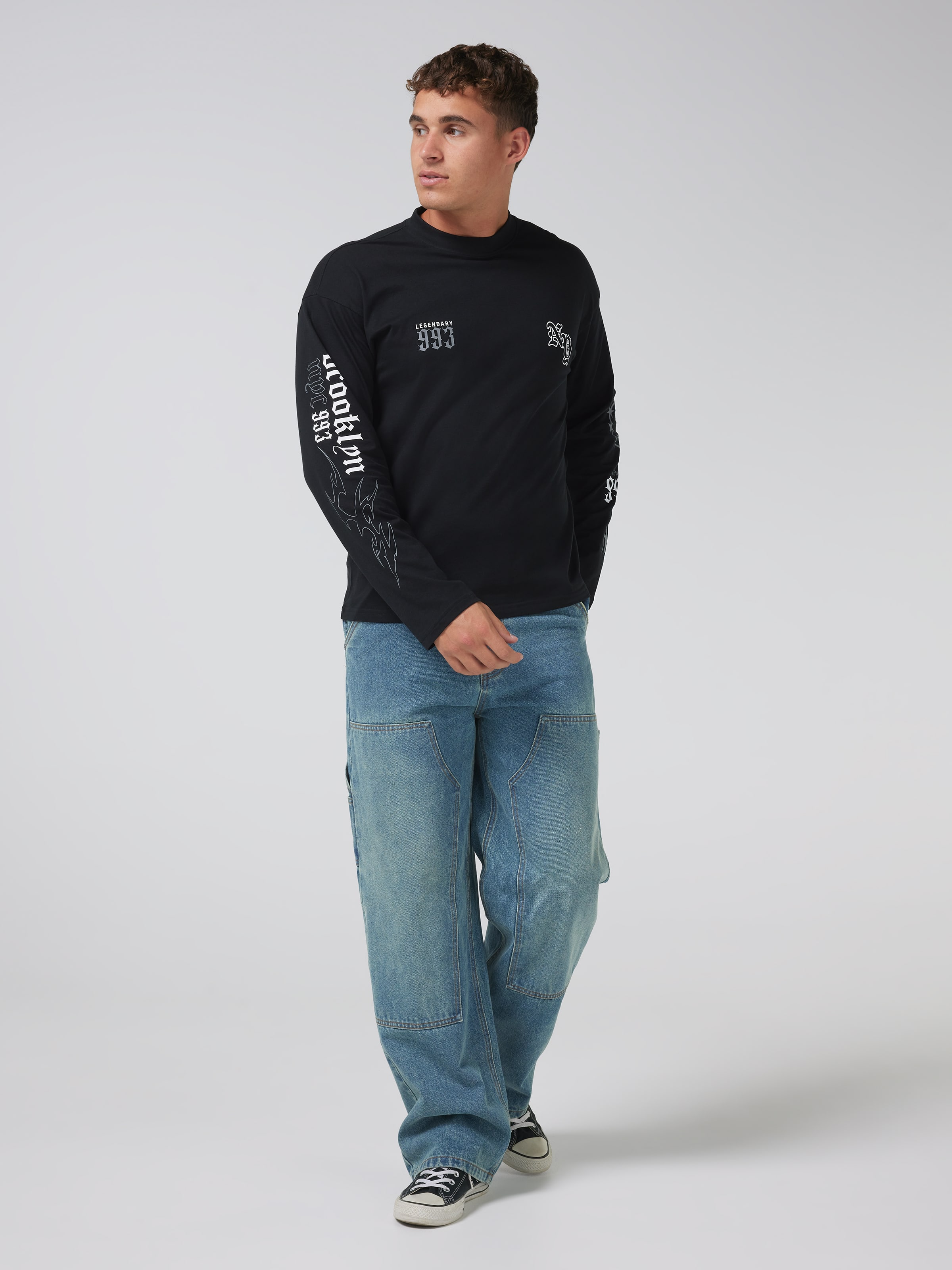 Urban Quad Print Long Sleeve Tee