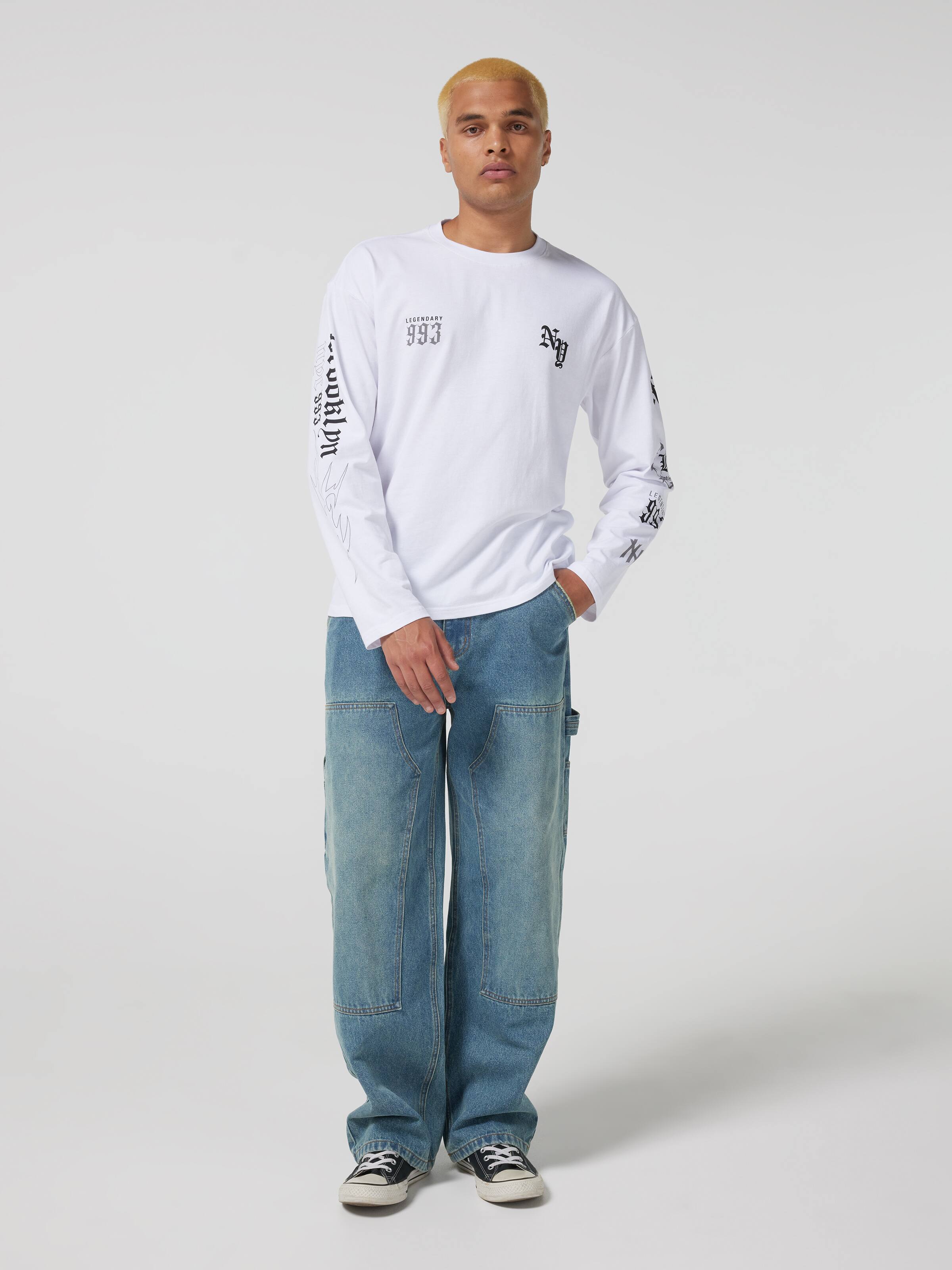 Urban Quad Print Long Sleeve Tee