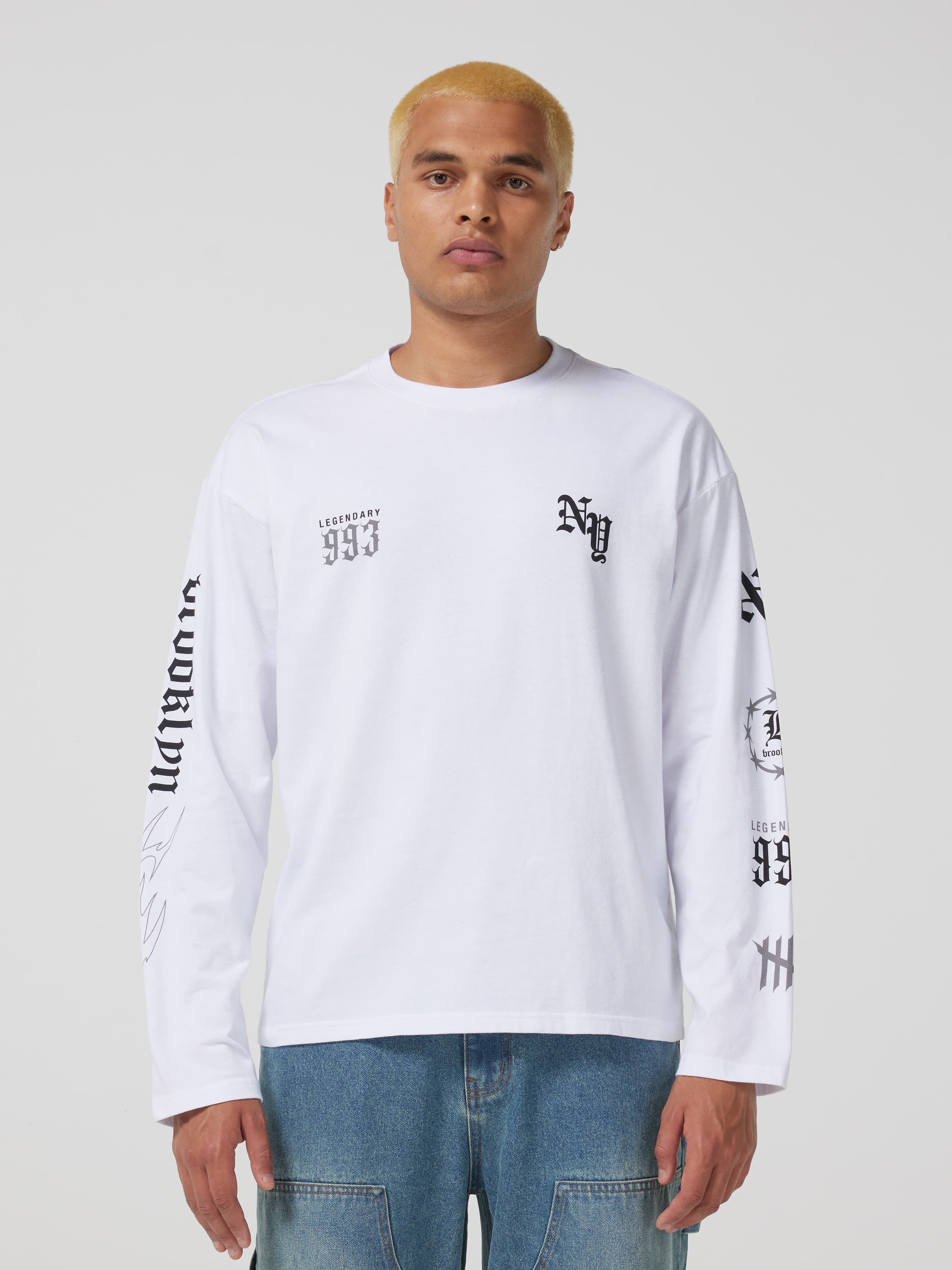 Urban Quad Print Long Sleeve Tee