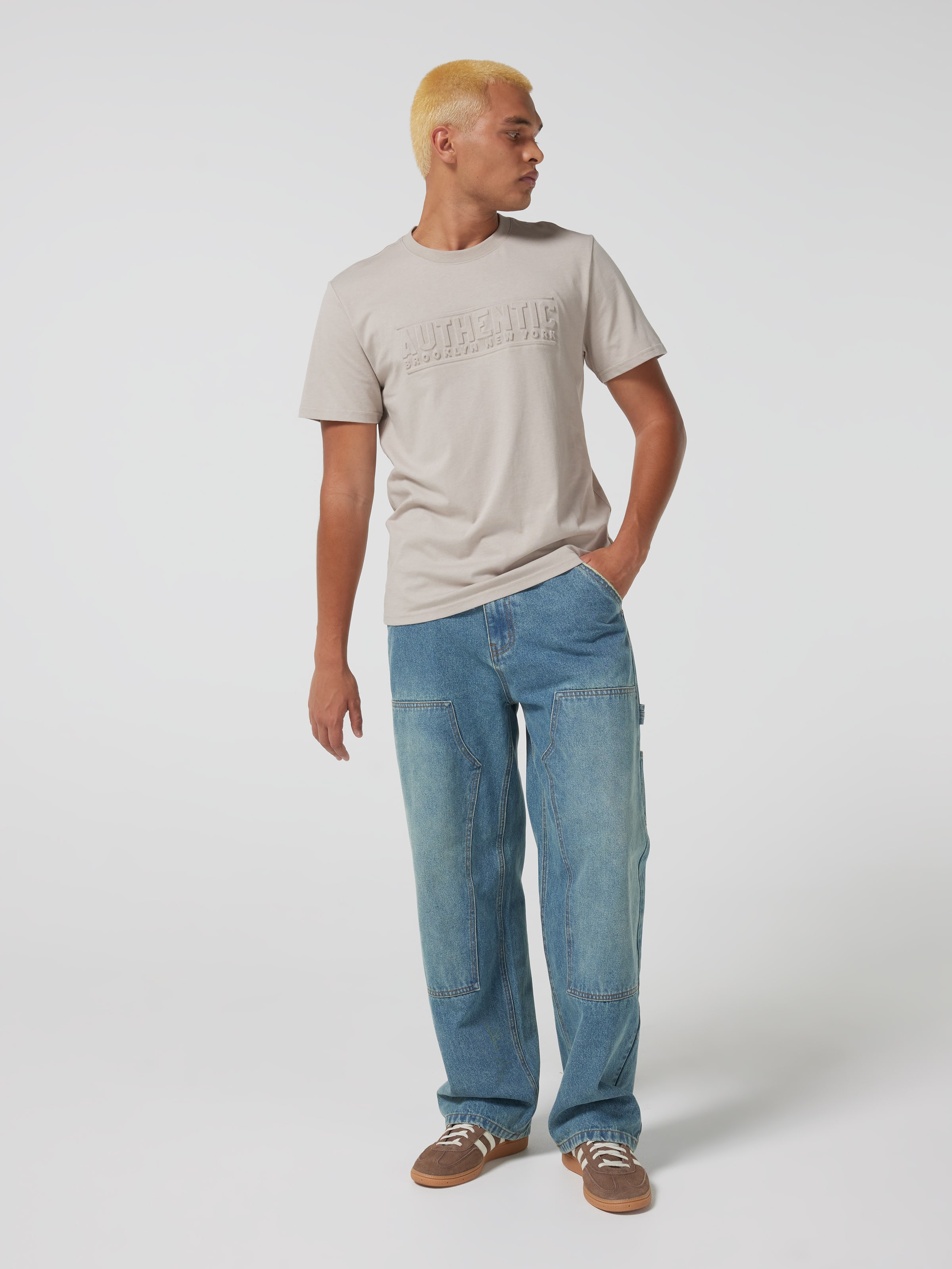 Embossed Authentic Short Sleeve Tee