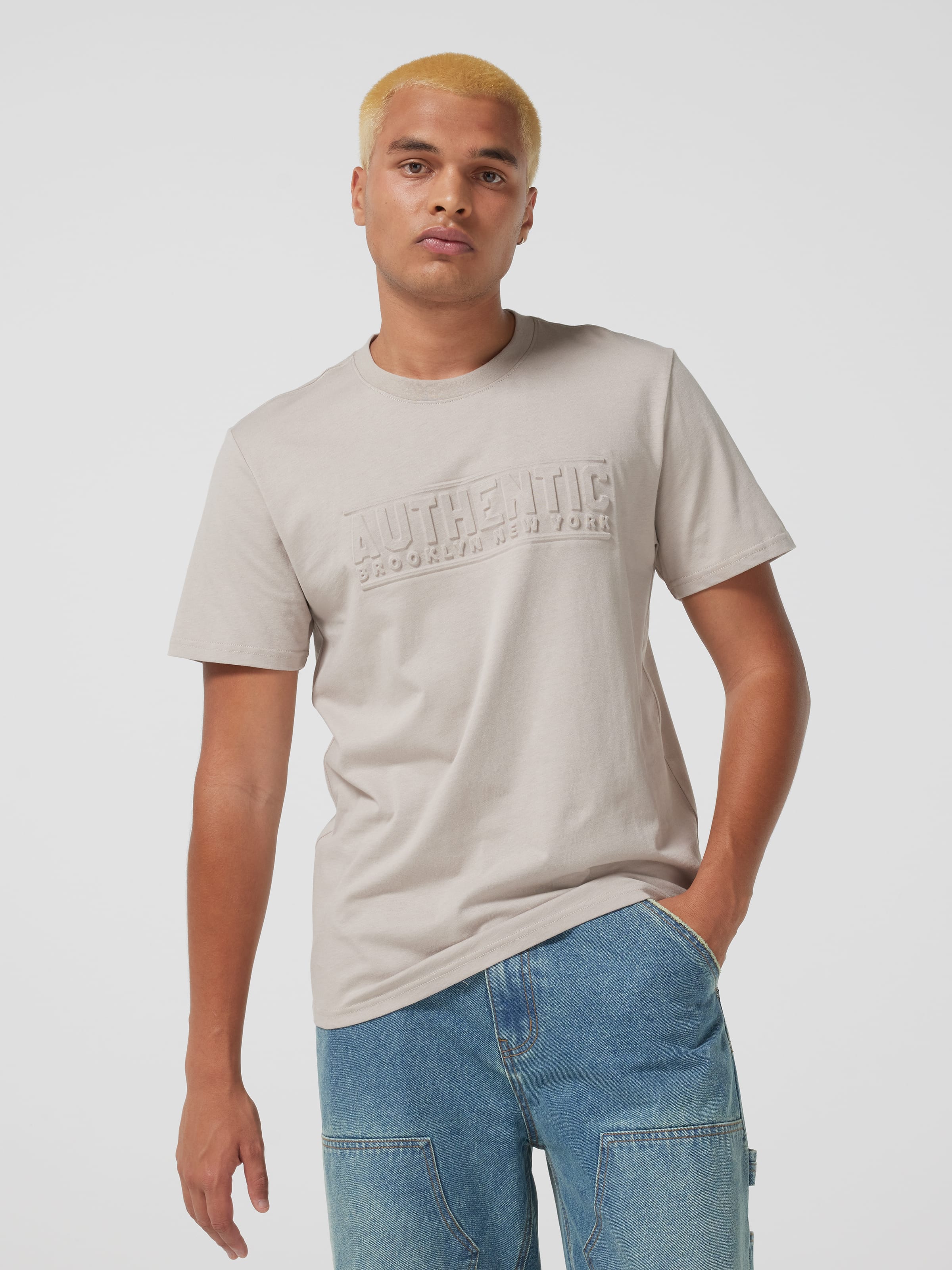 Embossed Authentic Short Sleeve Tee