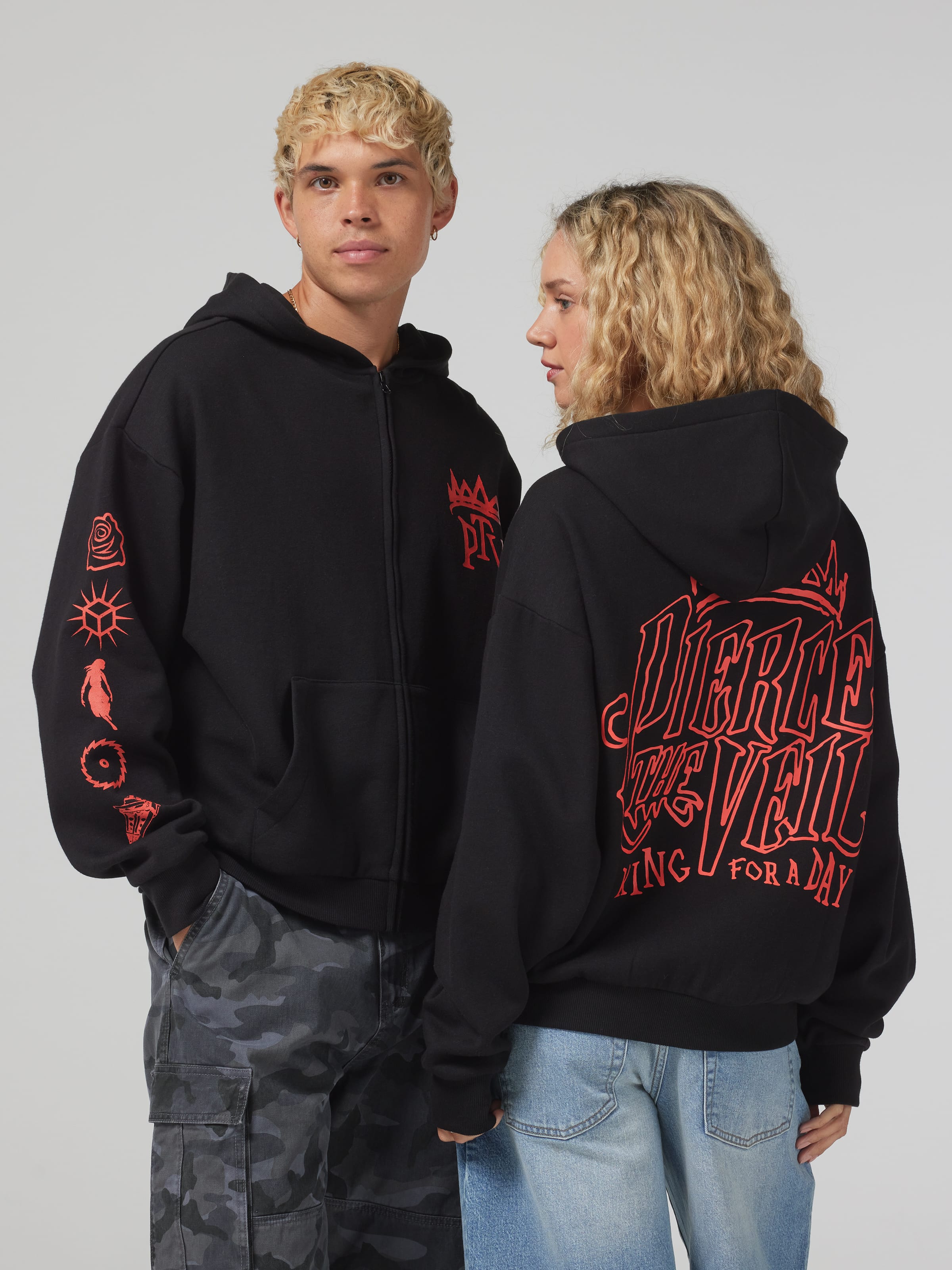Pierce The Veil Zip Thru Hoodie