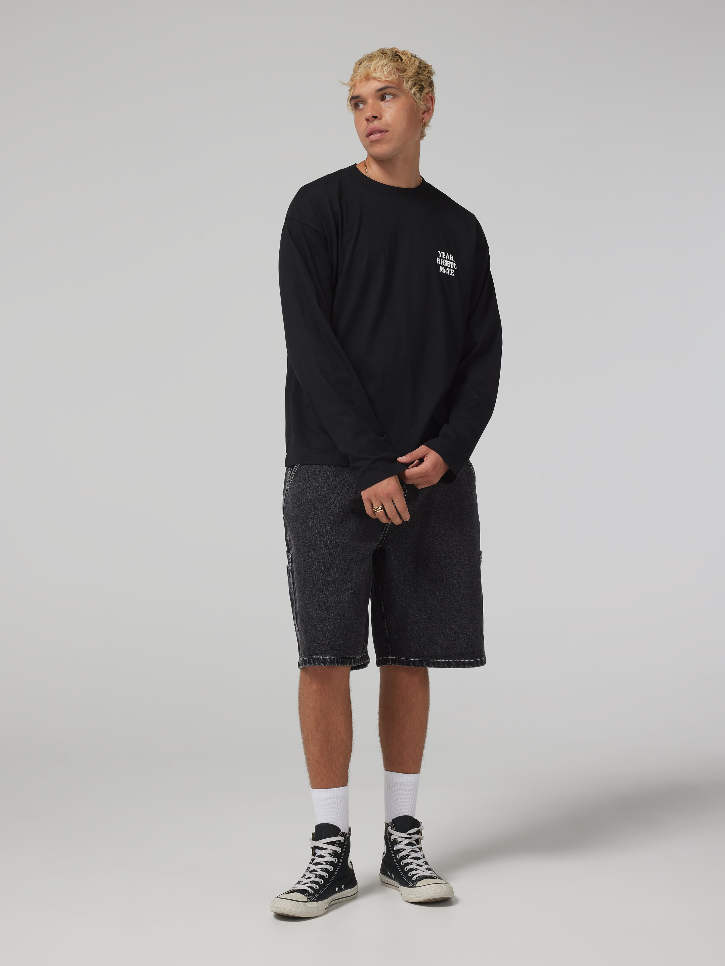 Slogan Righto Mate Long Sleeve Tee