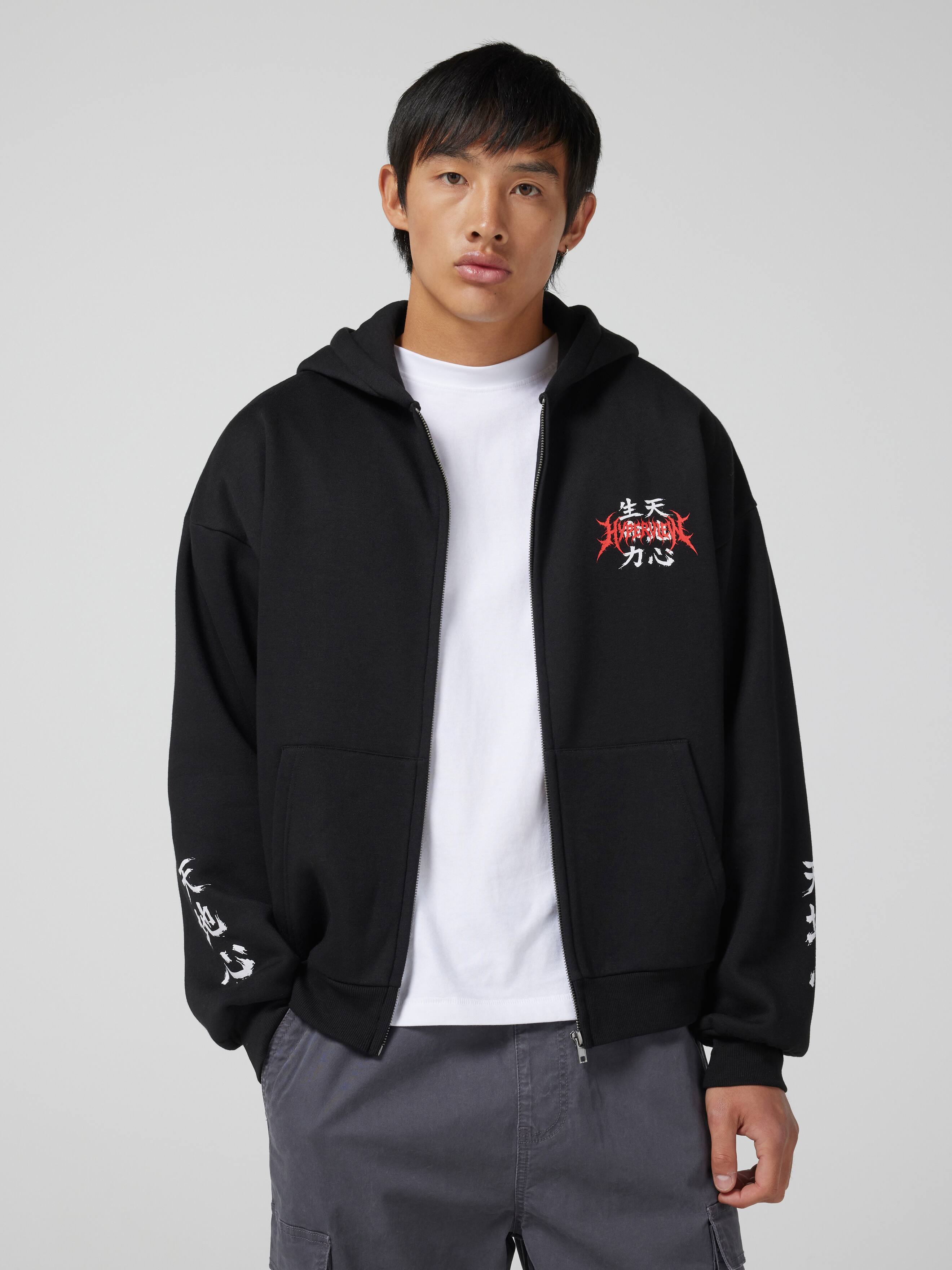 Japan Dragon Mask Zip Thru