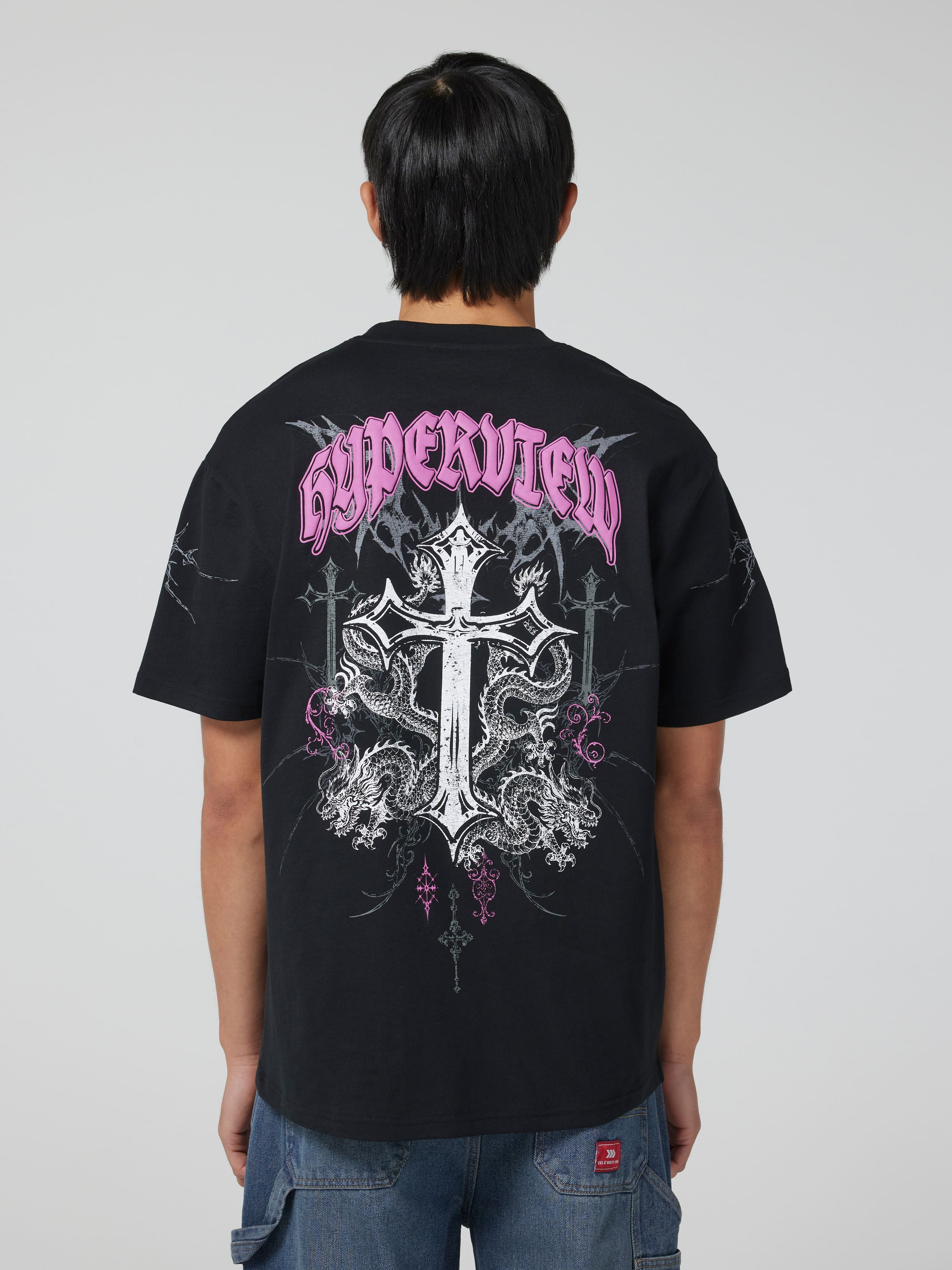 Trend Gothic Cross Relaxed Short Sleeve Tee