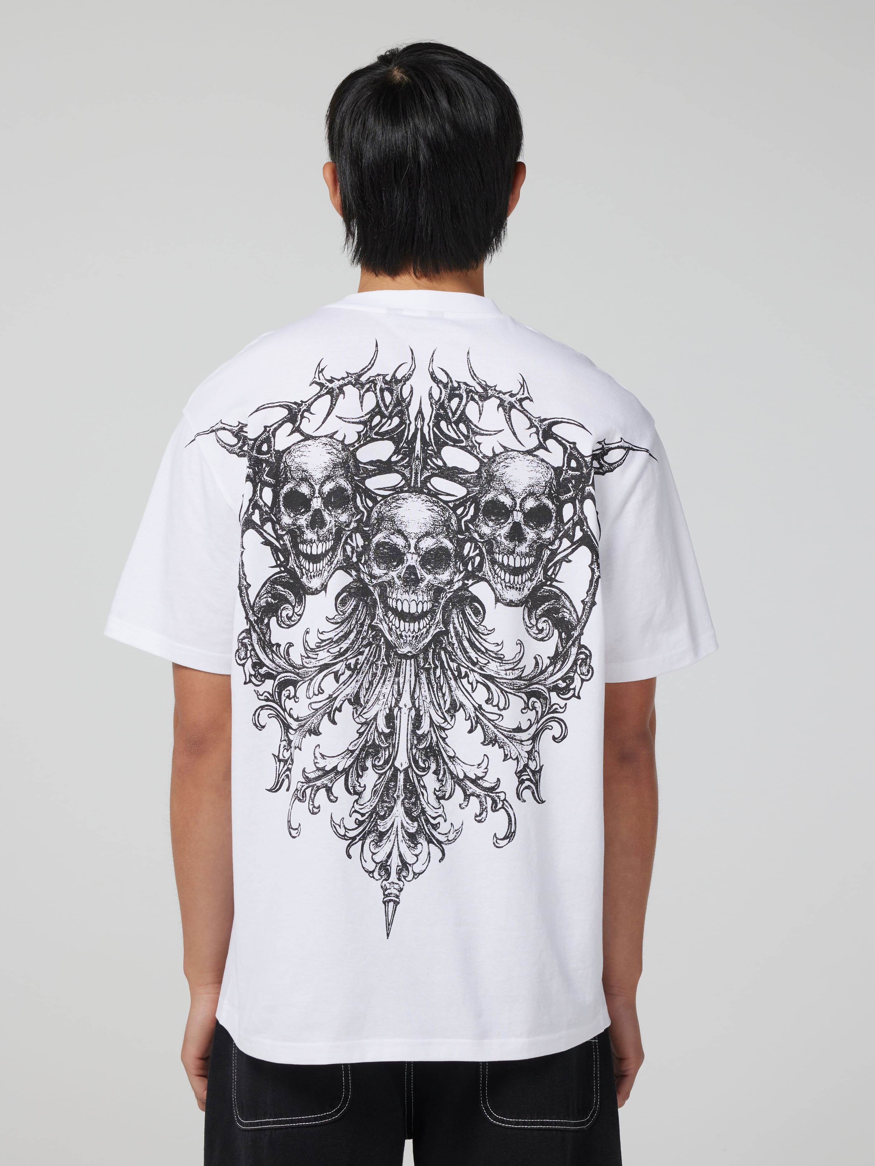 Neo Tribal Triple Skull Relaxed Short Sleeve Tee