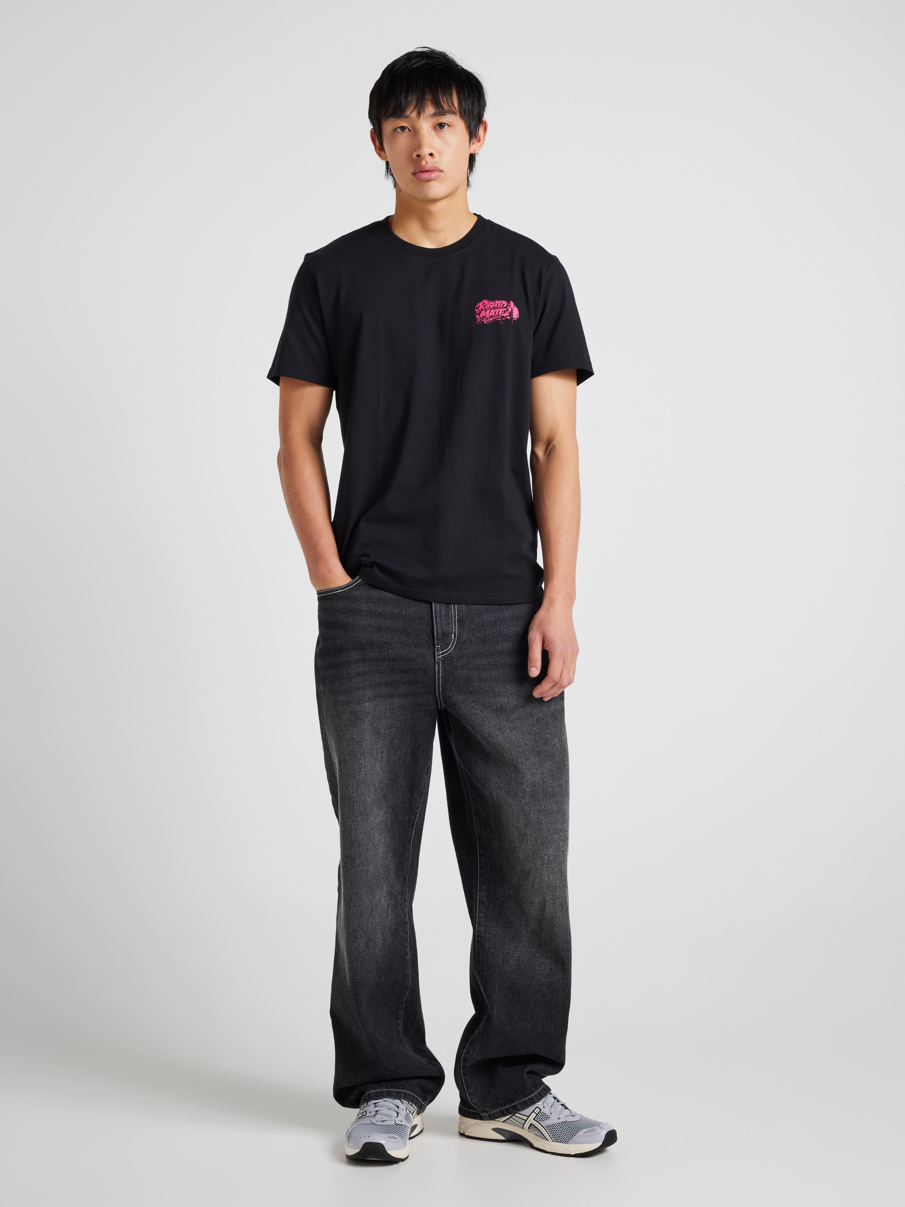 Slogan Graffiti Righto Mate Short Sleeve Tee