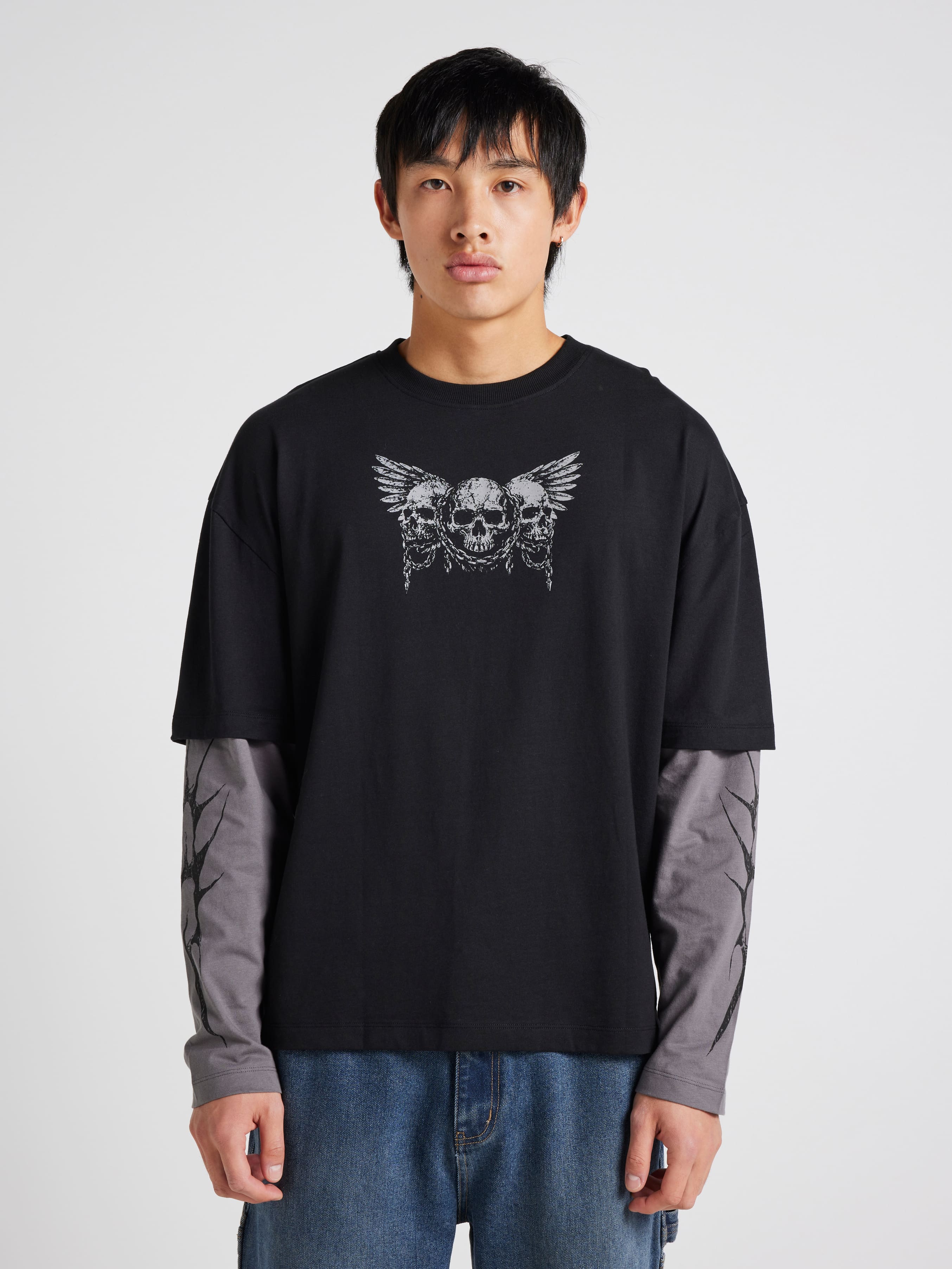 Metal Skulls Long Sleeve Tee