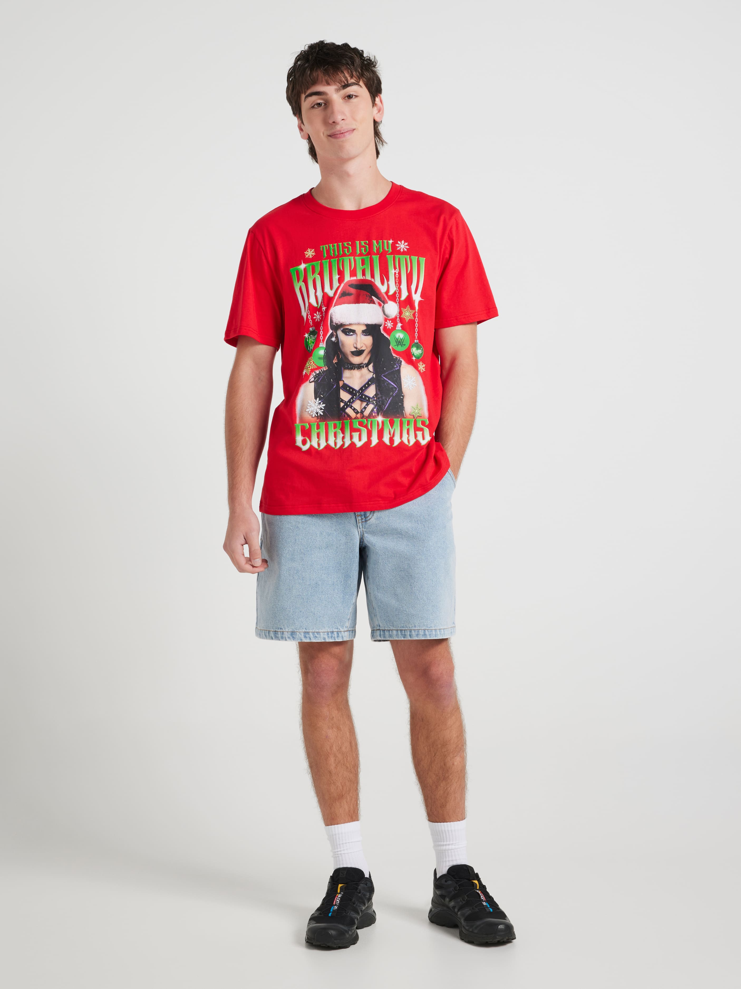 Rhea Ripley Xmas Short Sleeve Tee