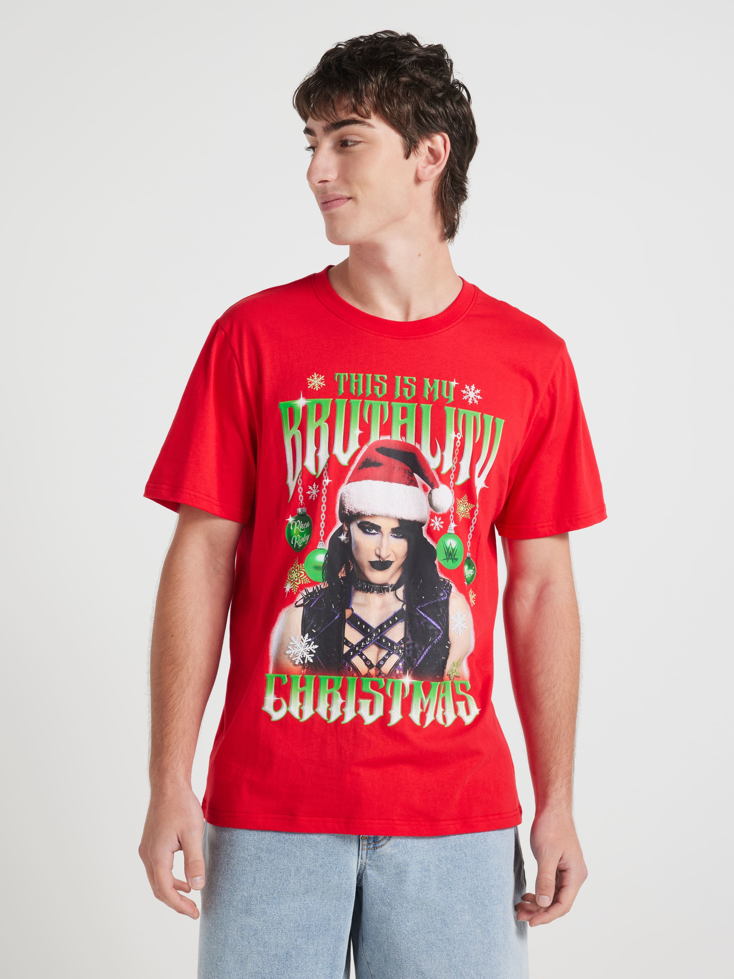 Rhea Ripley Xmas Short Sleeve Tee
