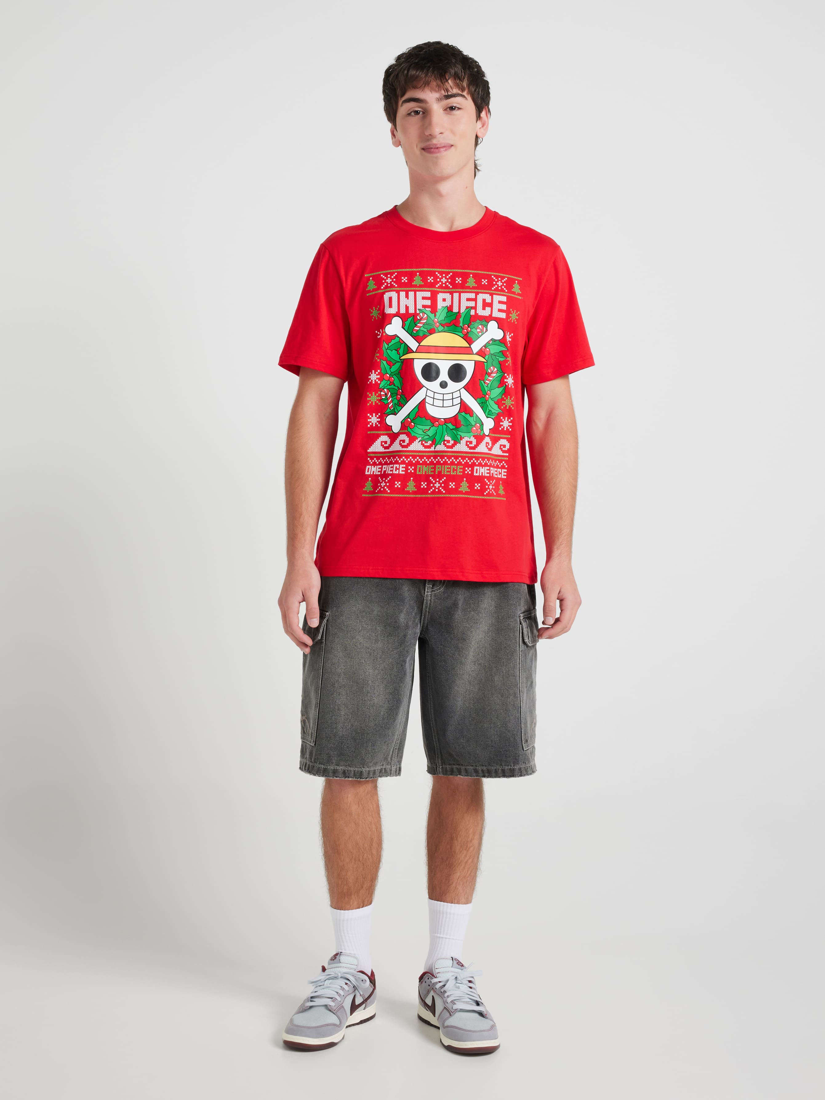 One Piece Xmas Short Sleeve Tee