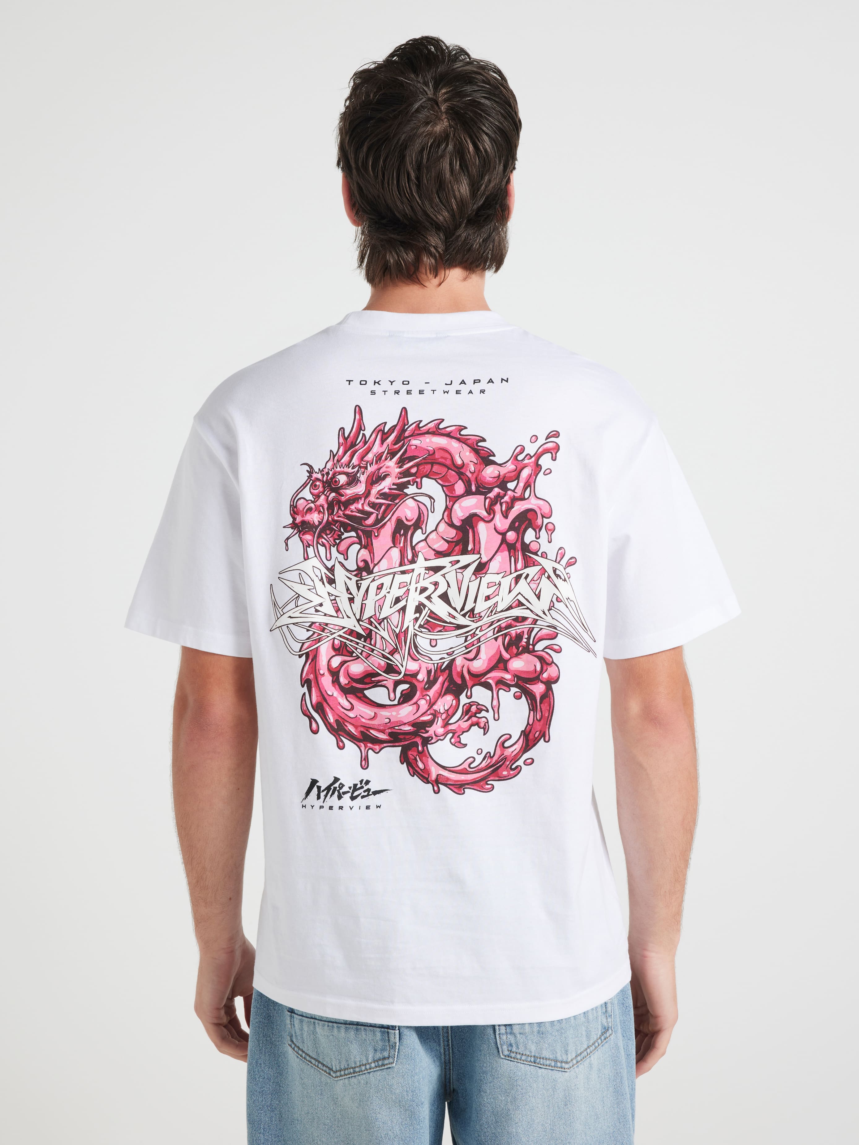 Japan Dripping Dragon Relaxed Short Sleeve Tee