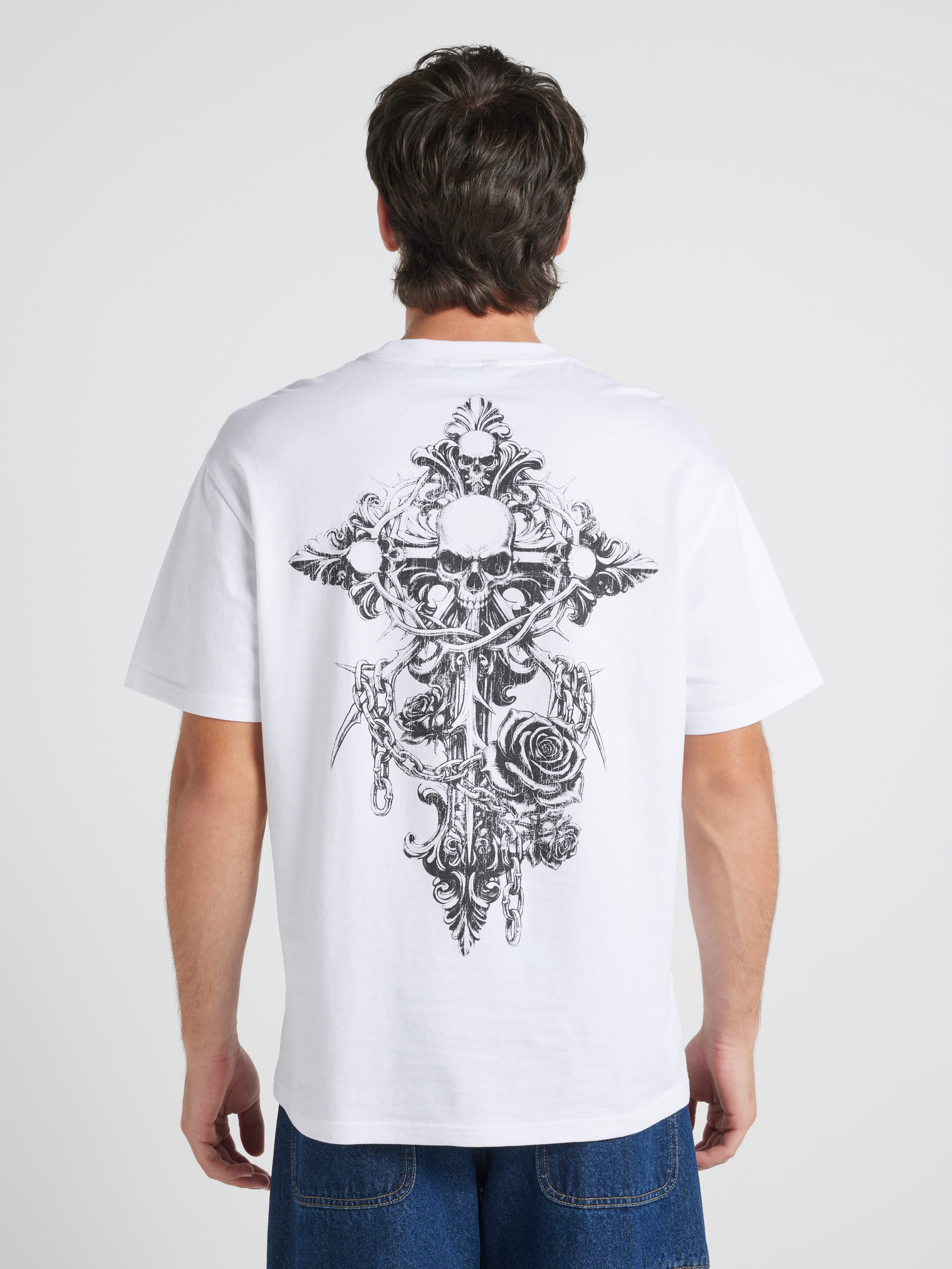 Metal Cross Relaxed Short Sleeve Tee