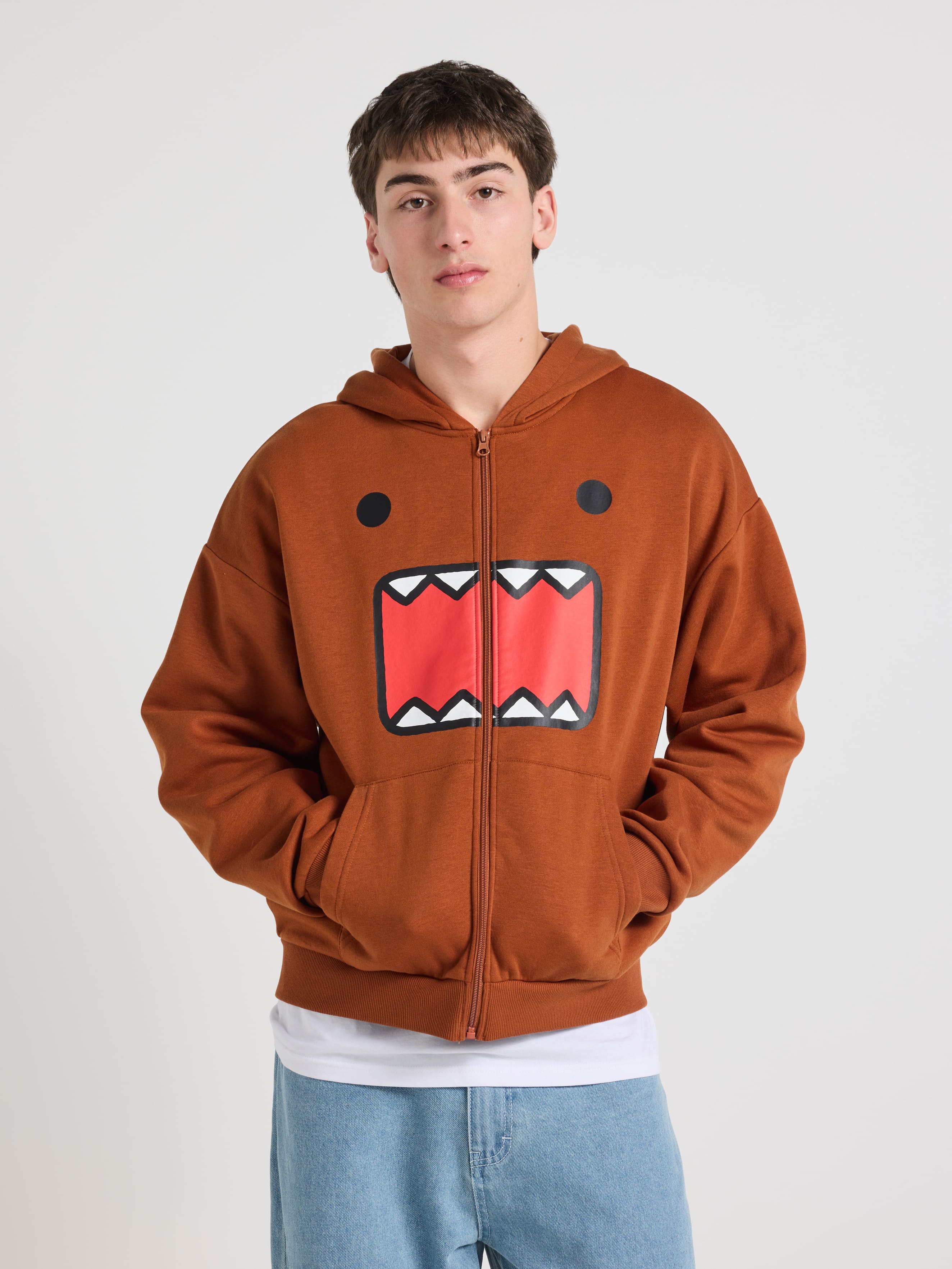 Domo Face Zip Thru Hoodie