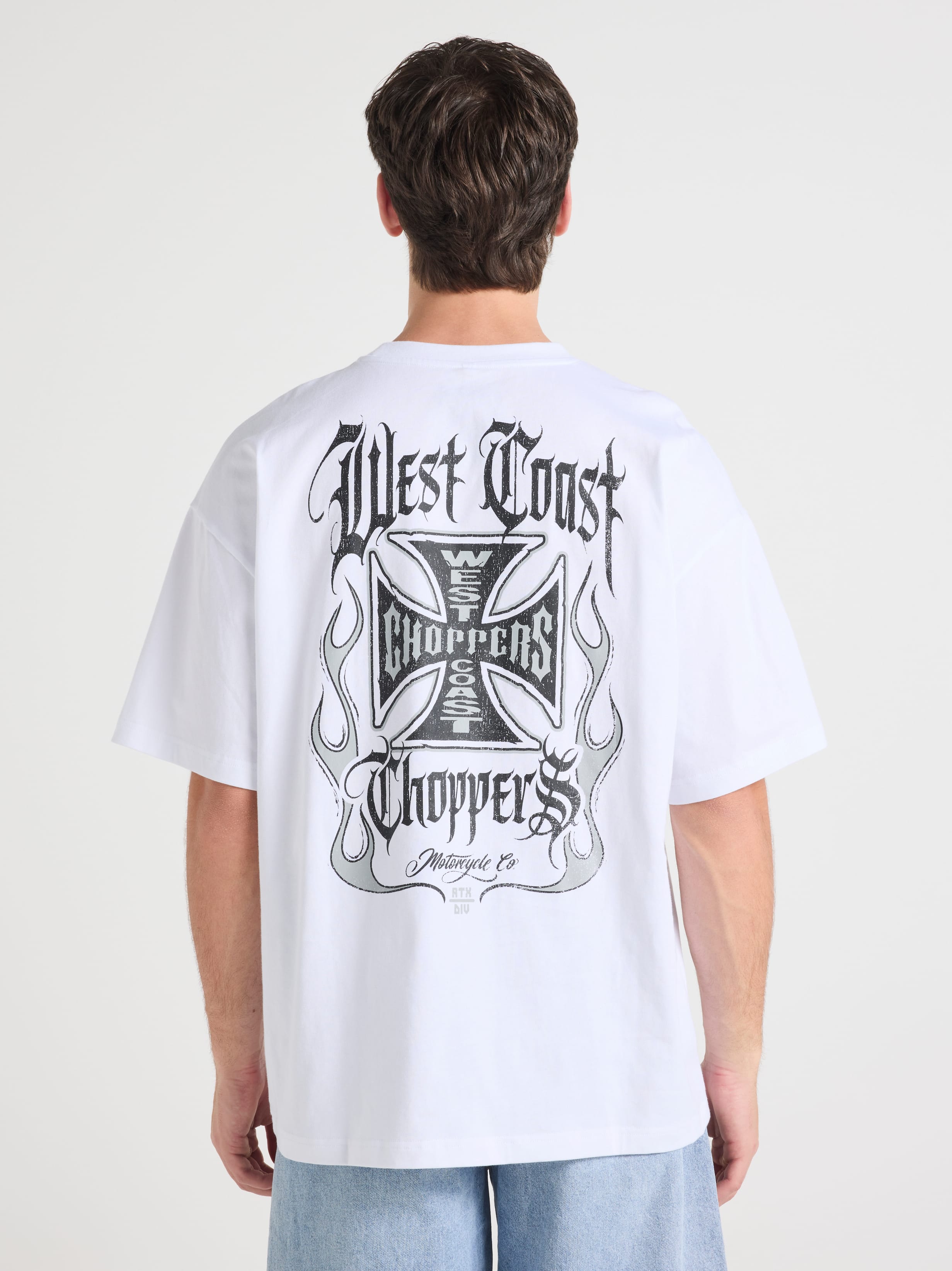 West Coast Choppers Flame Oversized Tee