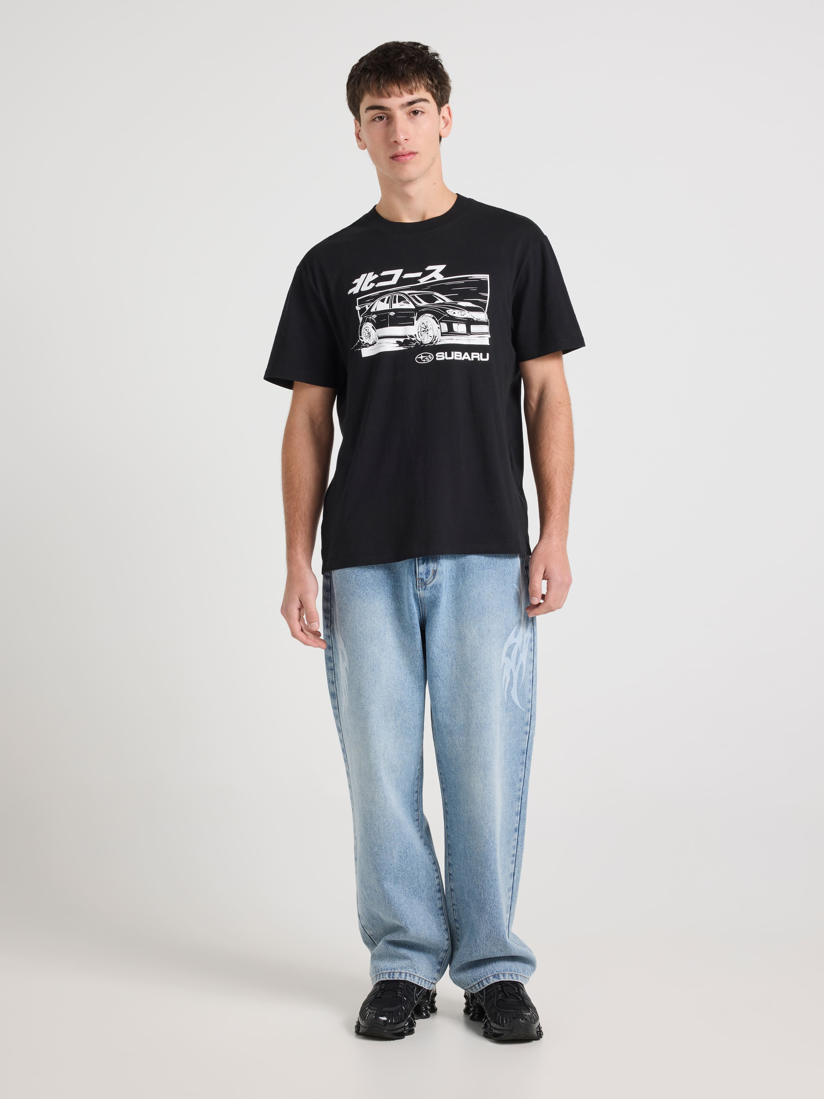 Subaru Manga Comic Relaxed Short Sleevee Tee