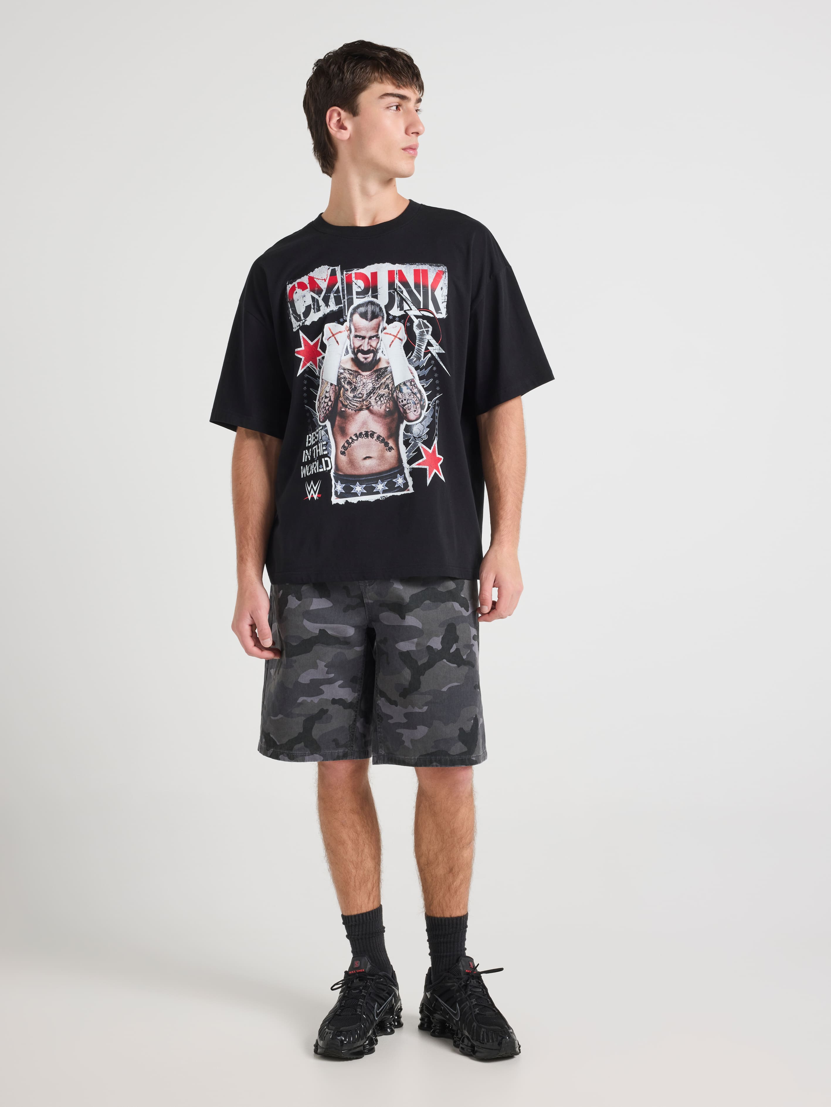 Wwe Cm Punk Oversized Tee