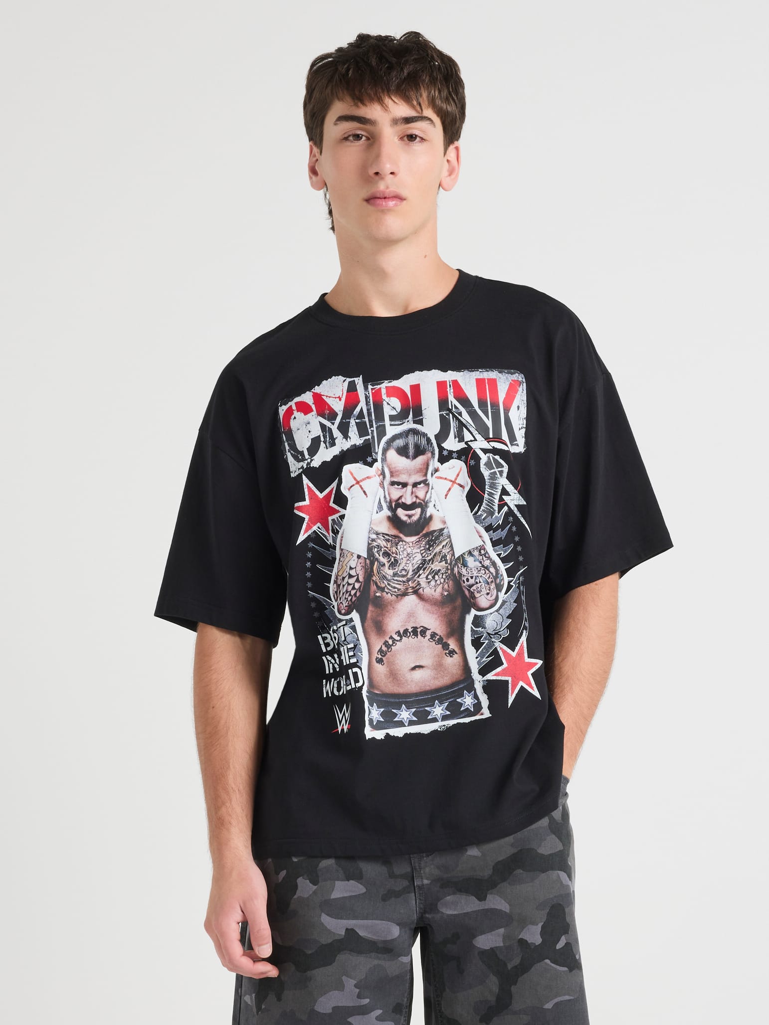Wwe Cm Punk Oversized Tee