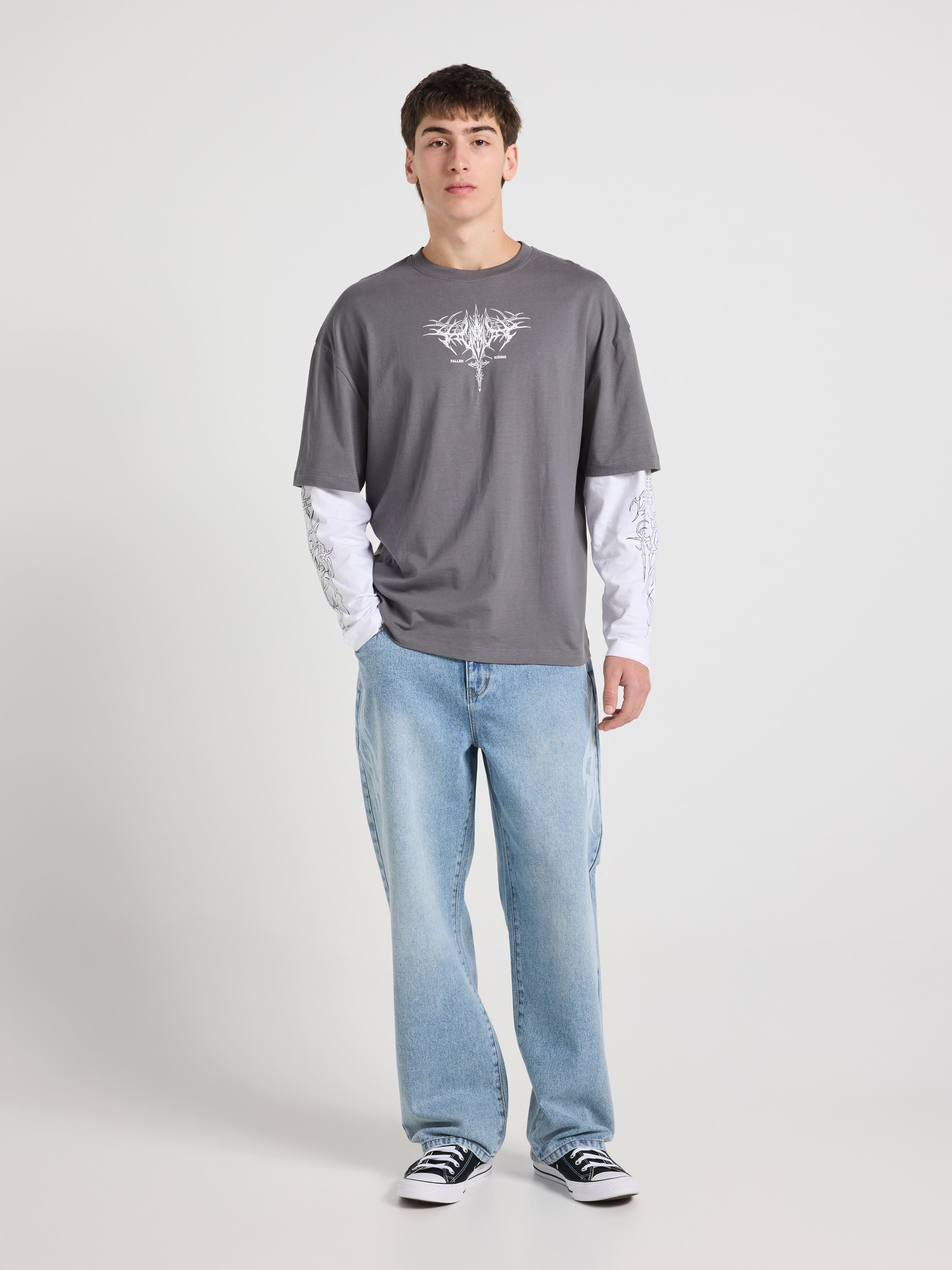 Metal Neo Tribal 2/1 Long Sleeve Tee
