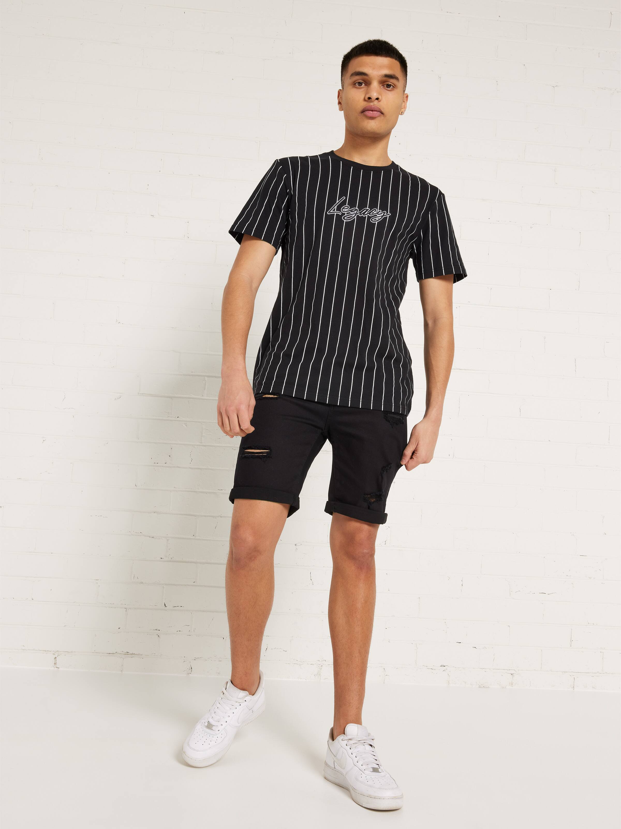 Vstripe Embroidered Legacy Tee