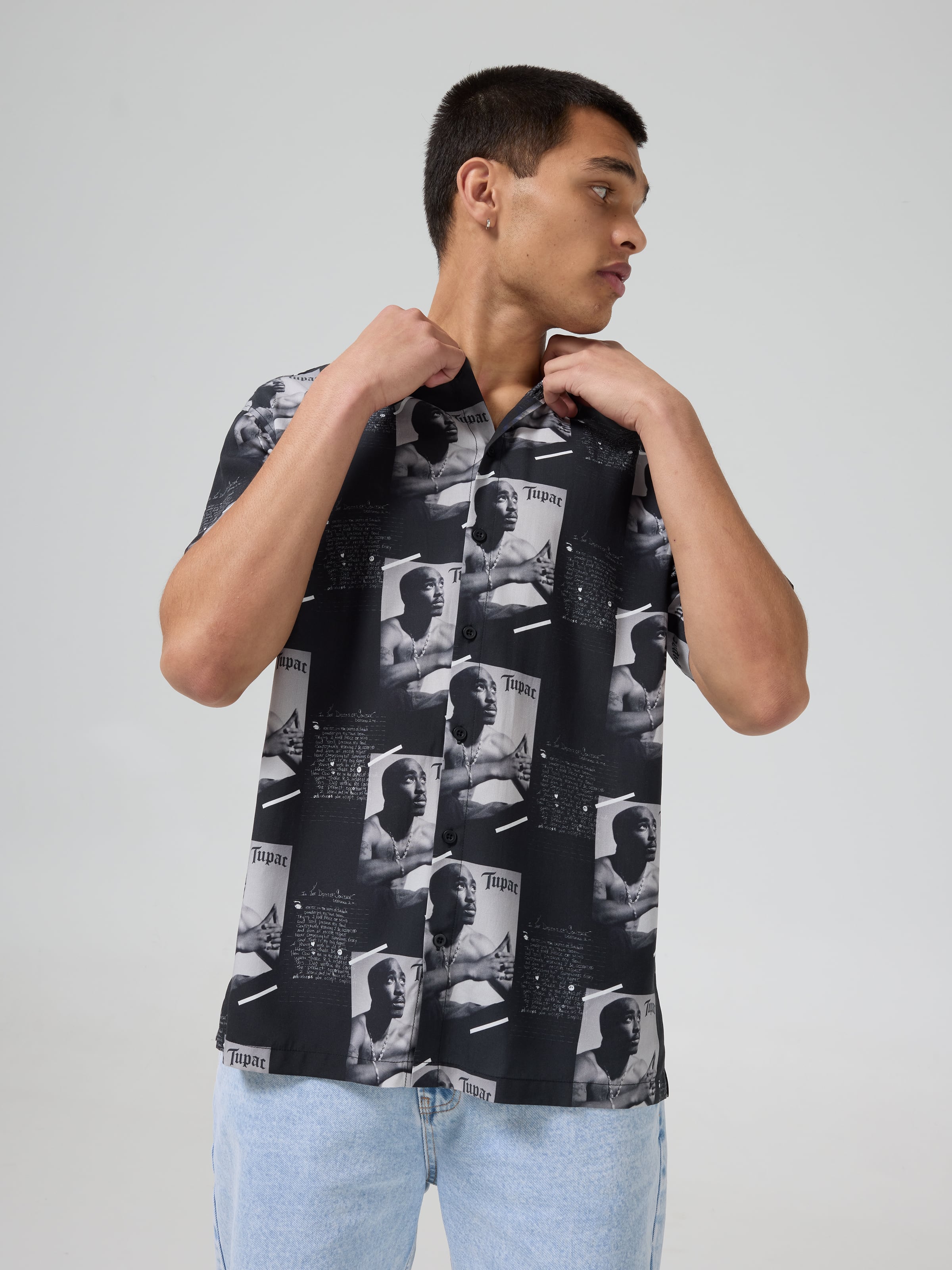 Music Tupac Mono Resort Shirt