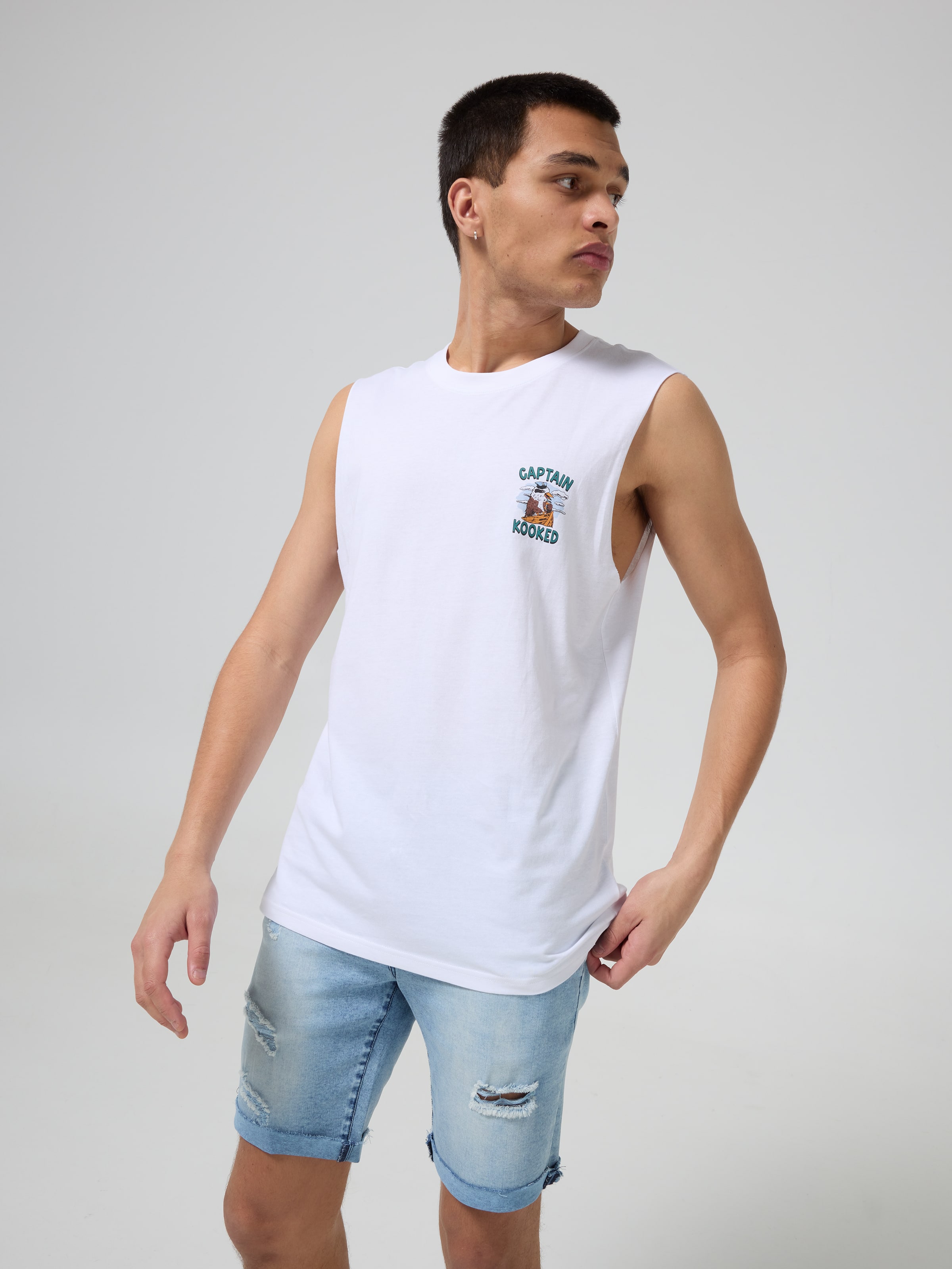 Guys Tank Tops Mens Muscle Tees Singlets Jay Jays