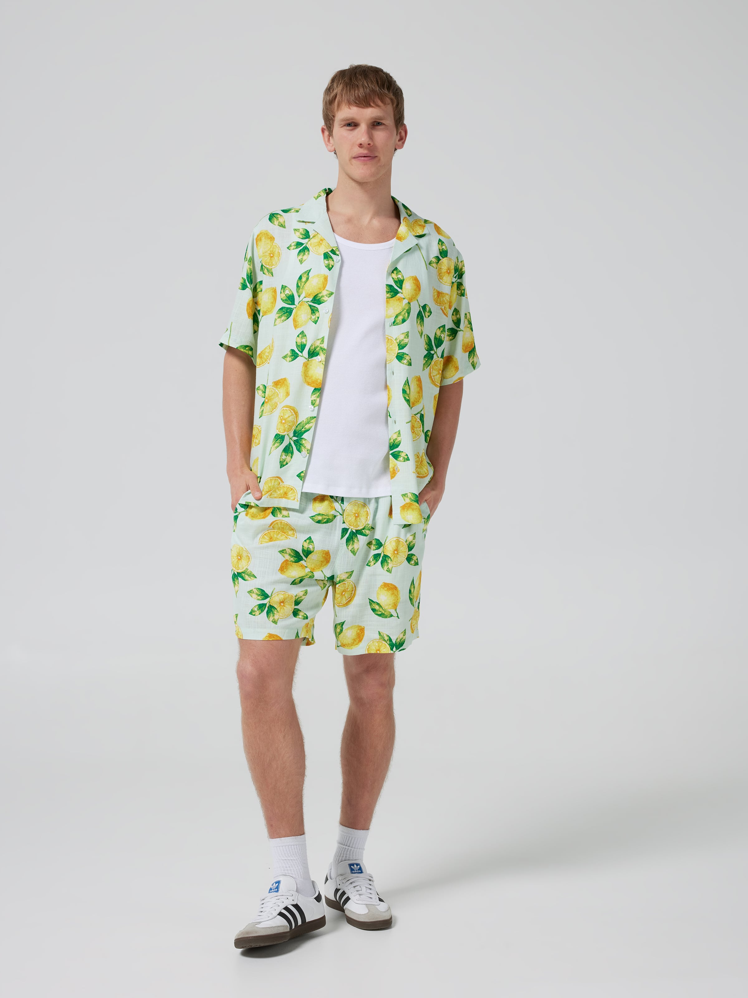 Lemon Byron Suit Short Sleeve Shirt