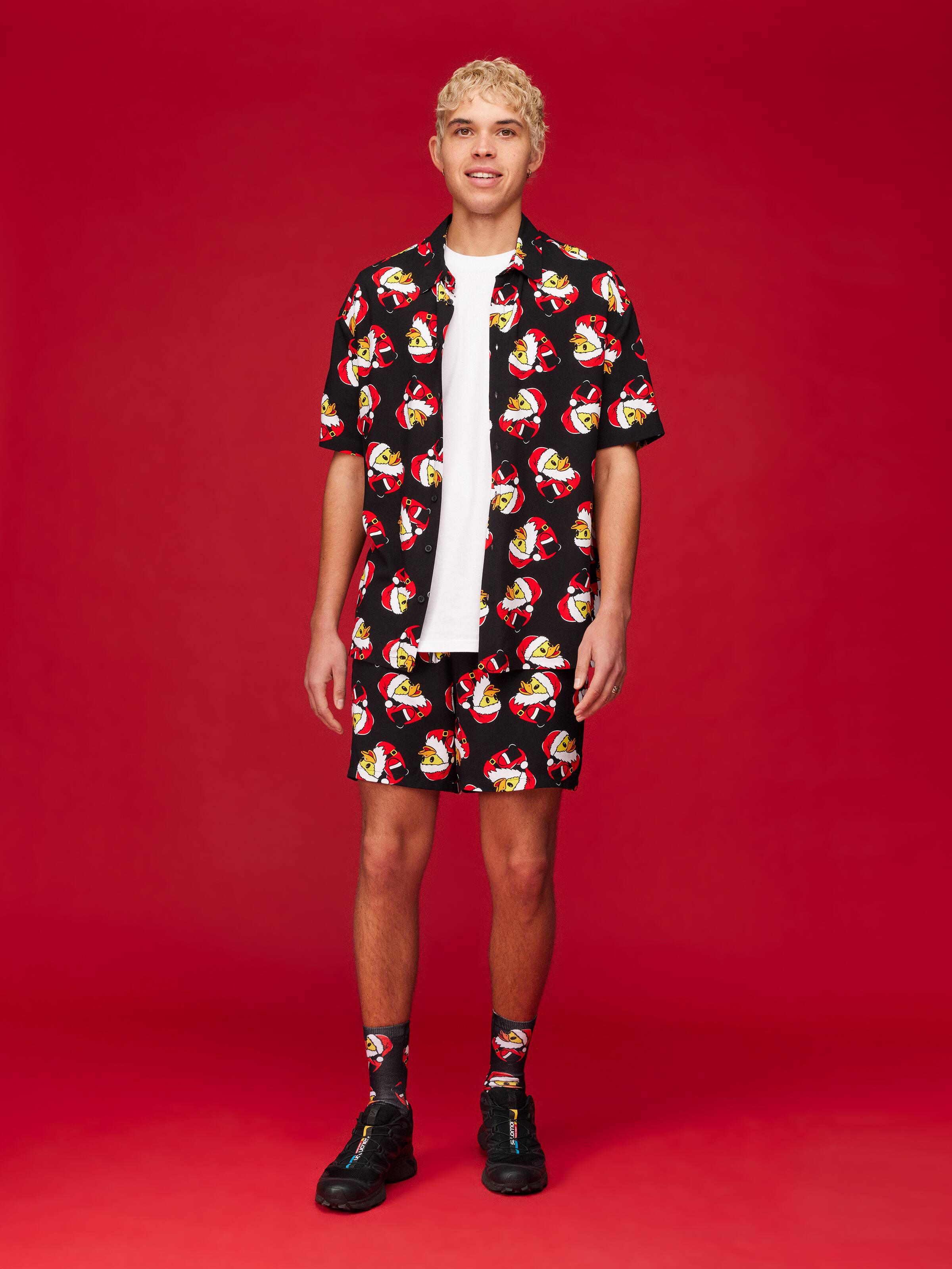 Xmas Duck Resort Short Sleeve Shirt