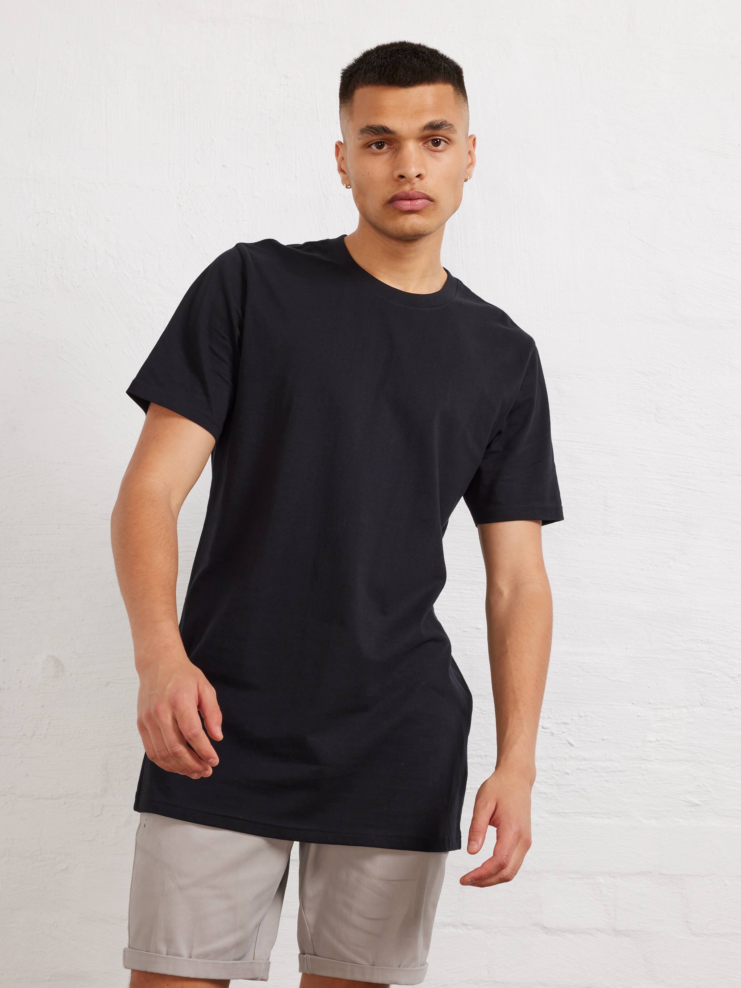 Premium Long Line Basic Short Sleeve Tee