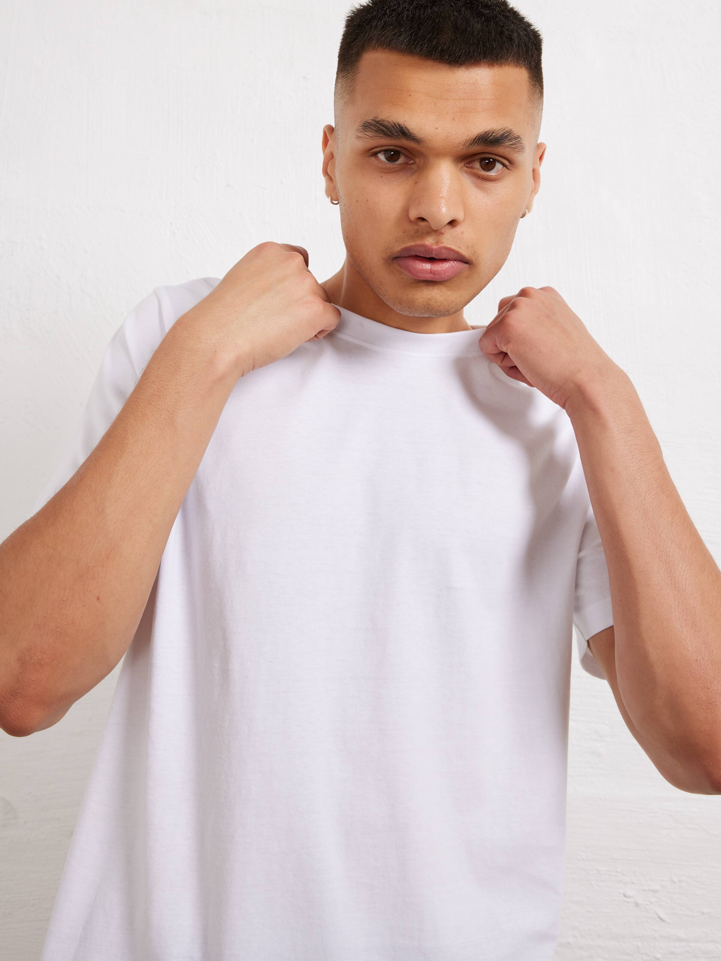 Premium Long Line Basic Short Sleeve Tee
