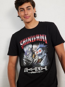 Black Deathnote Faces Tee