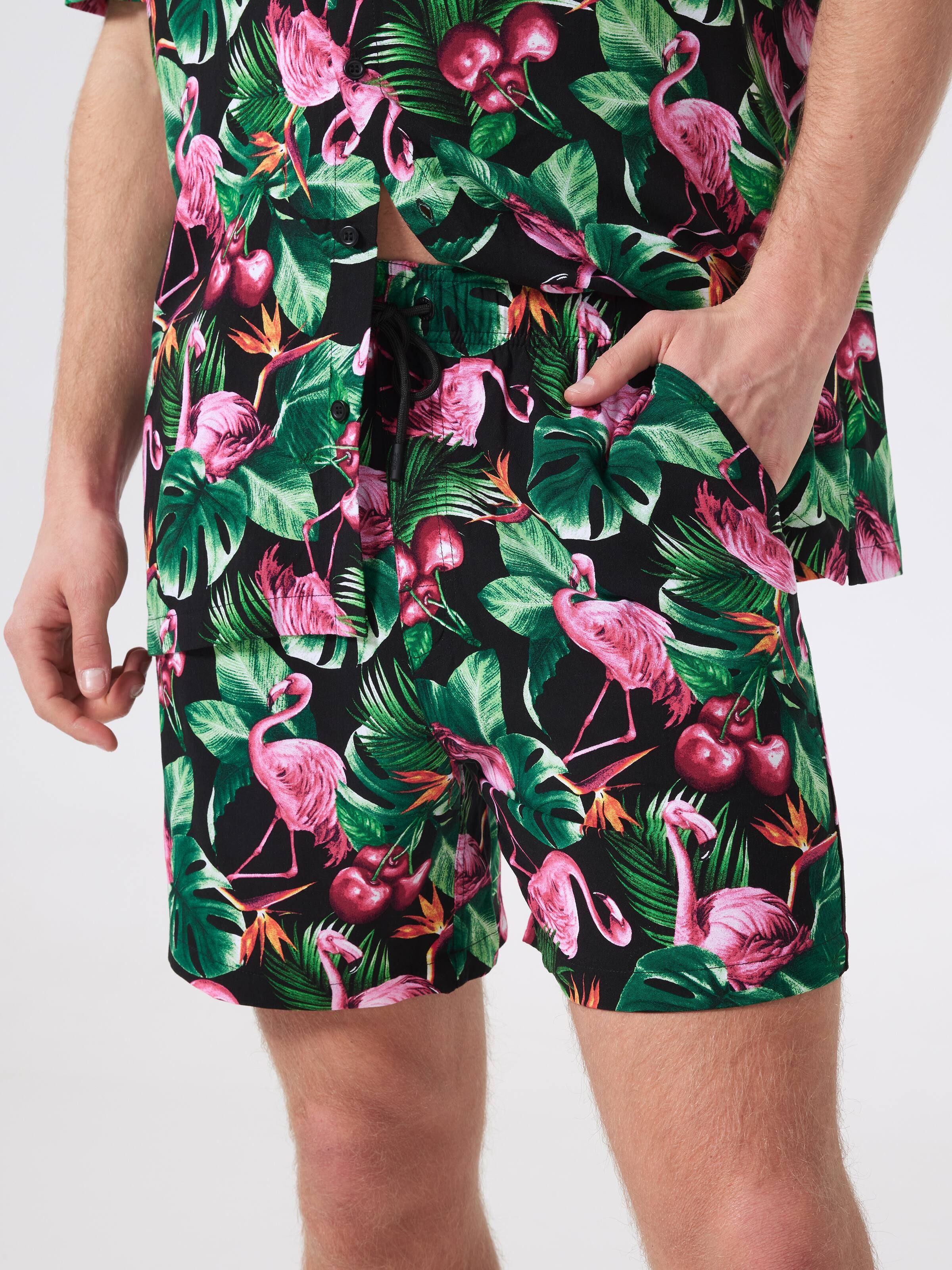 Resort Short - Flamingo Cherry