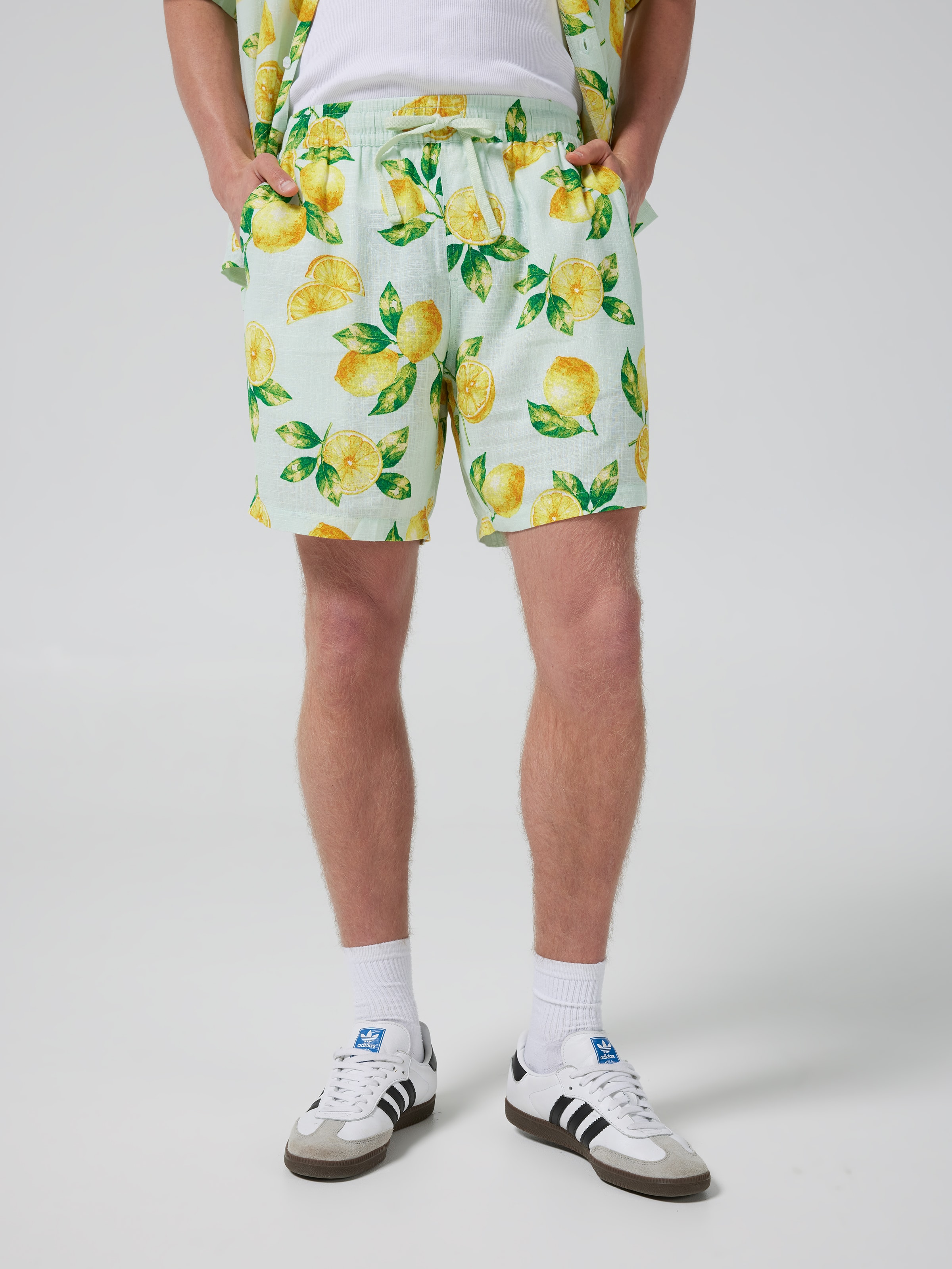 Byron Vacay Lemon Print Shorts