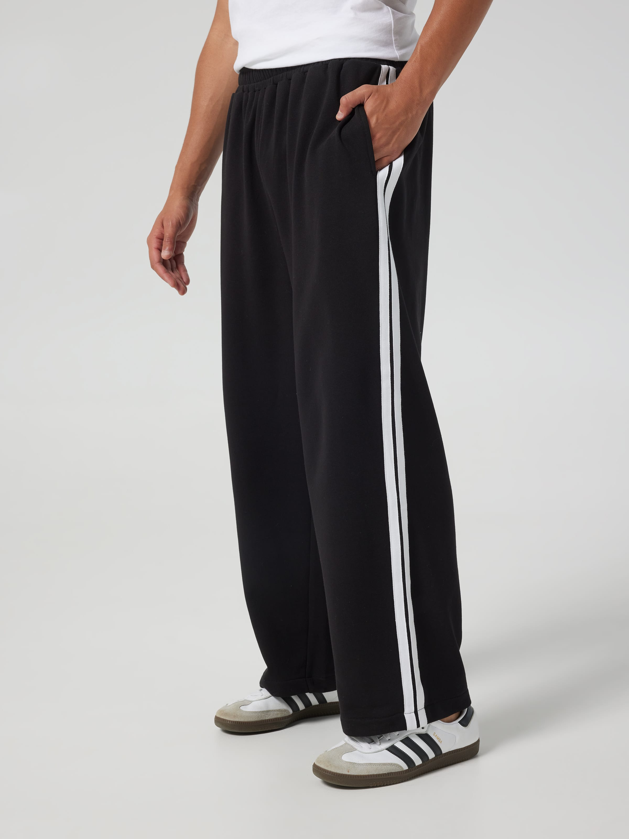 Will Stripe Wide Leg Trackpant