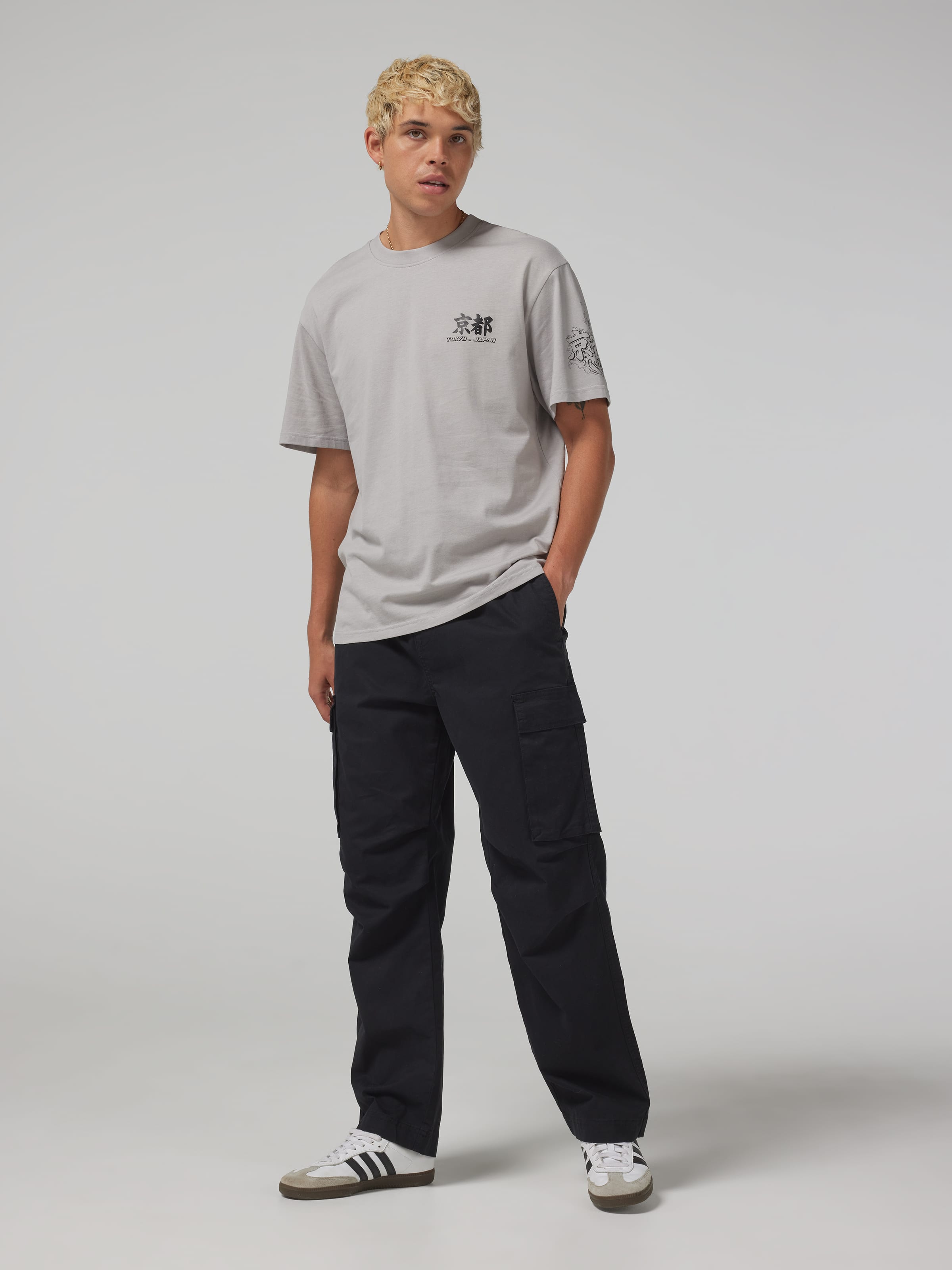 Ethan Elastic Waist Cargo Jean