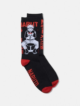 Black Red Naruto Sock