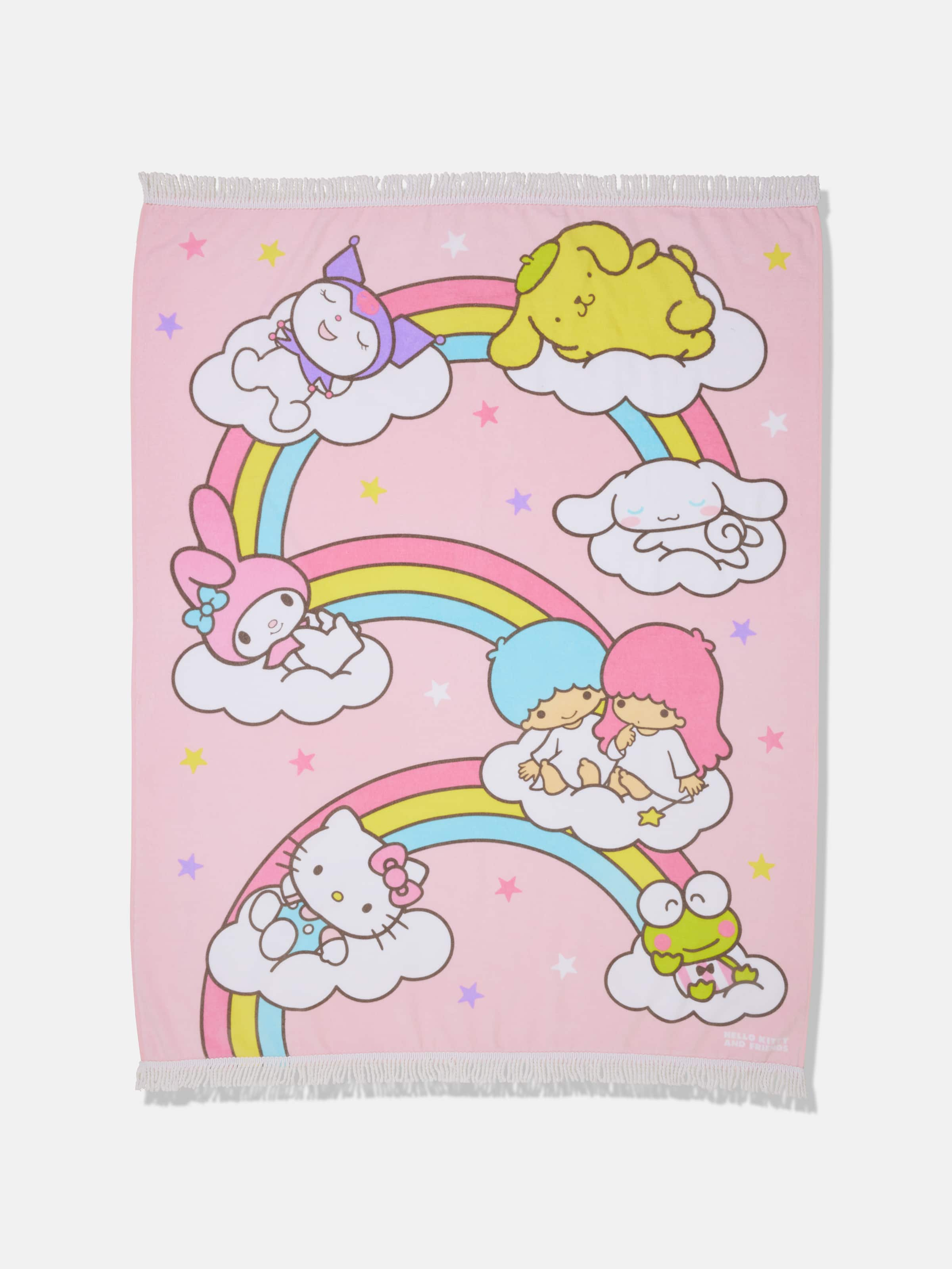 Hello Kitty Sanrio Rainbow Towel