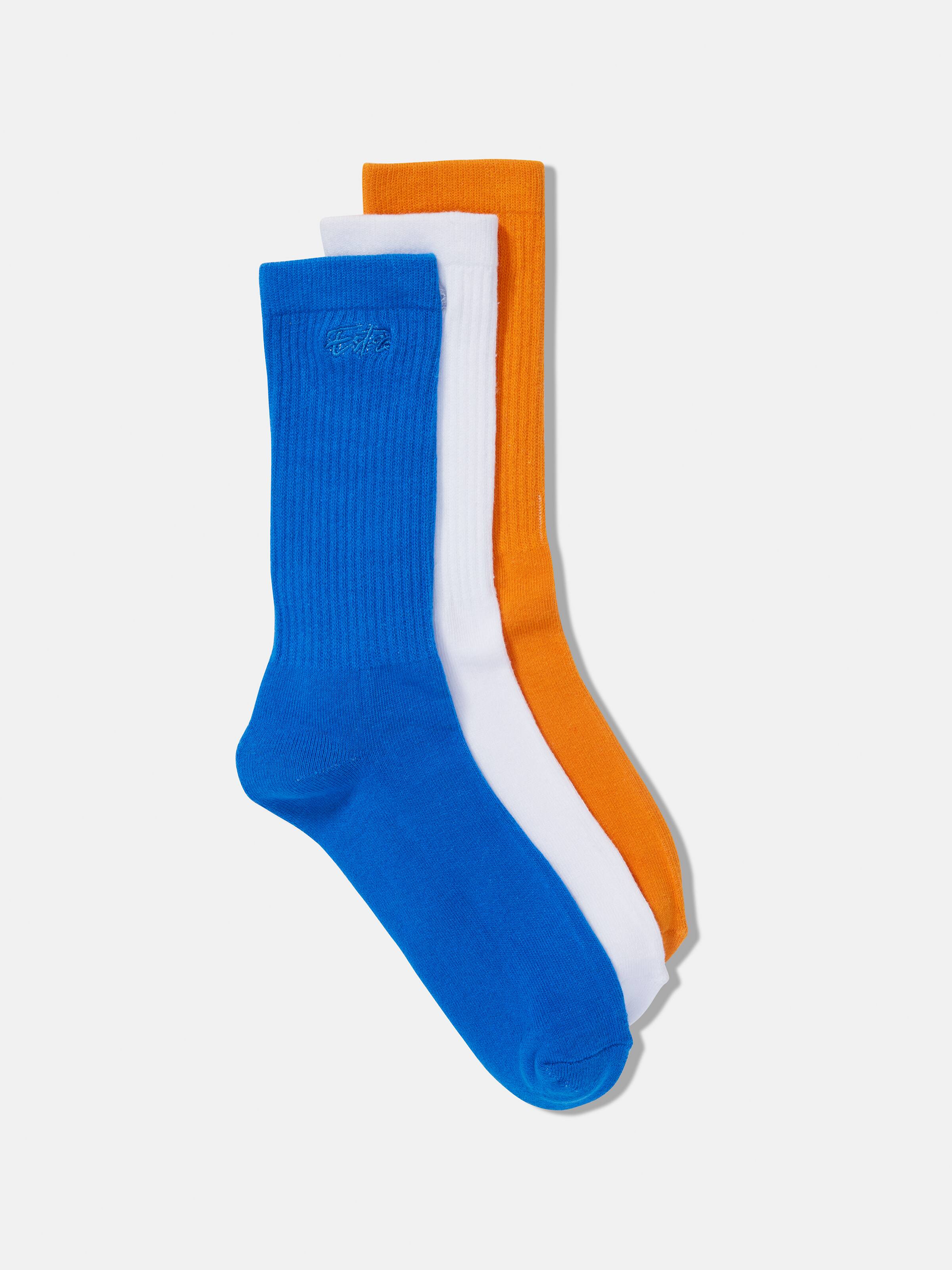 Ribbed Crew Sock 3Pk