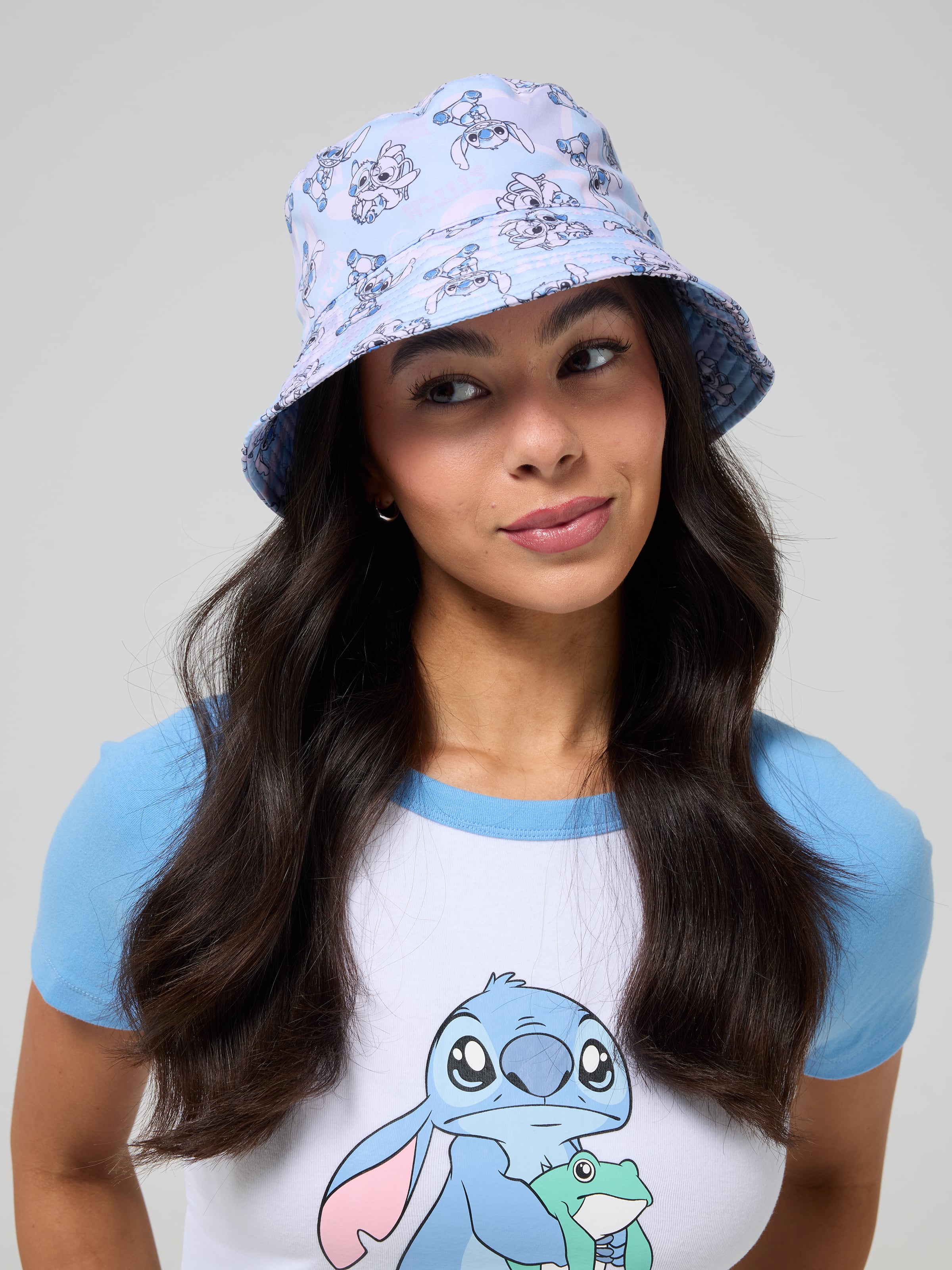 Lilo & Stitch Hearts Bucket Hat