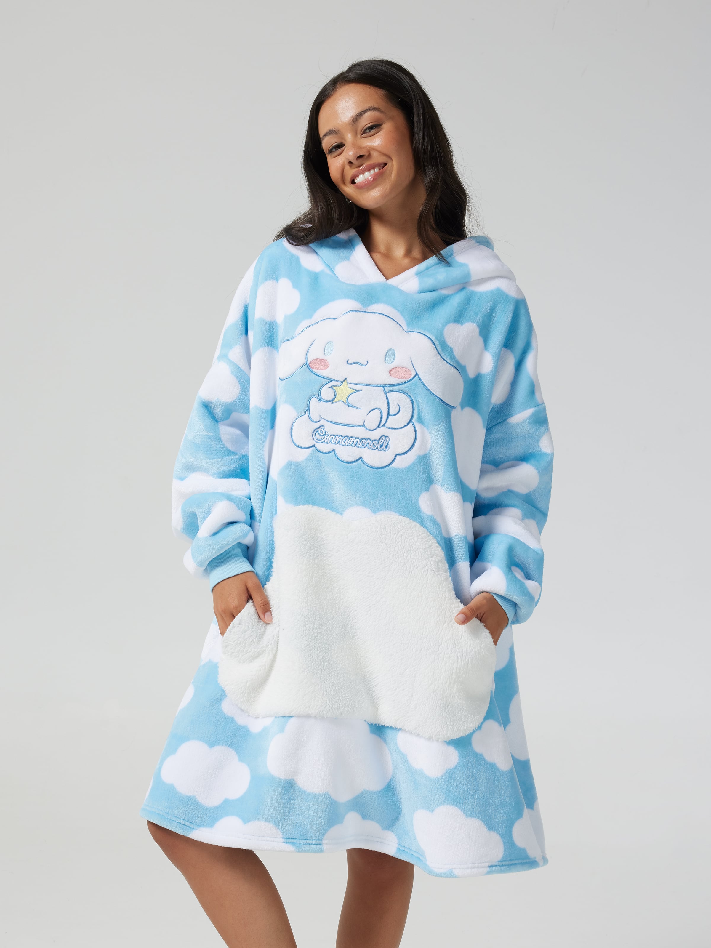 San Rio Emb Blanket Hoodie