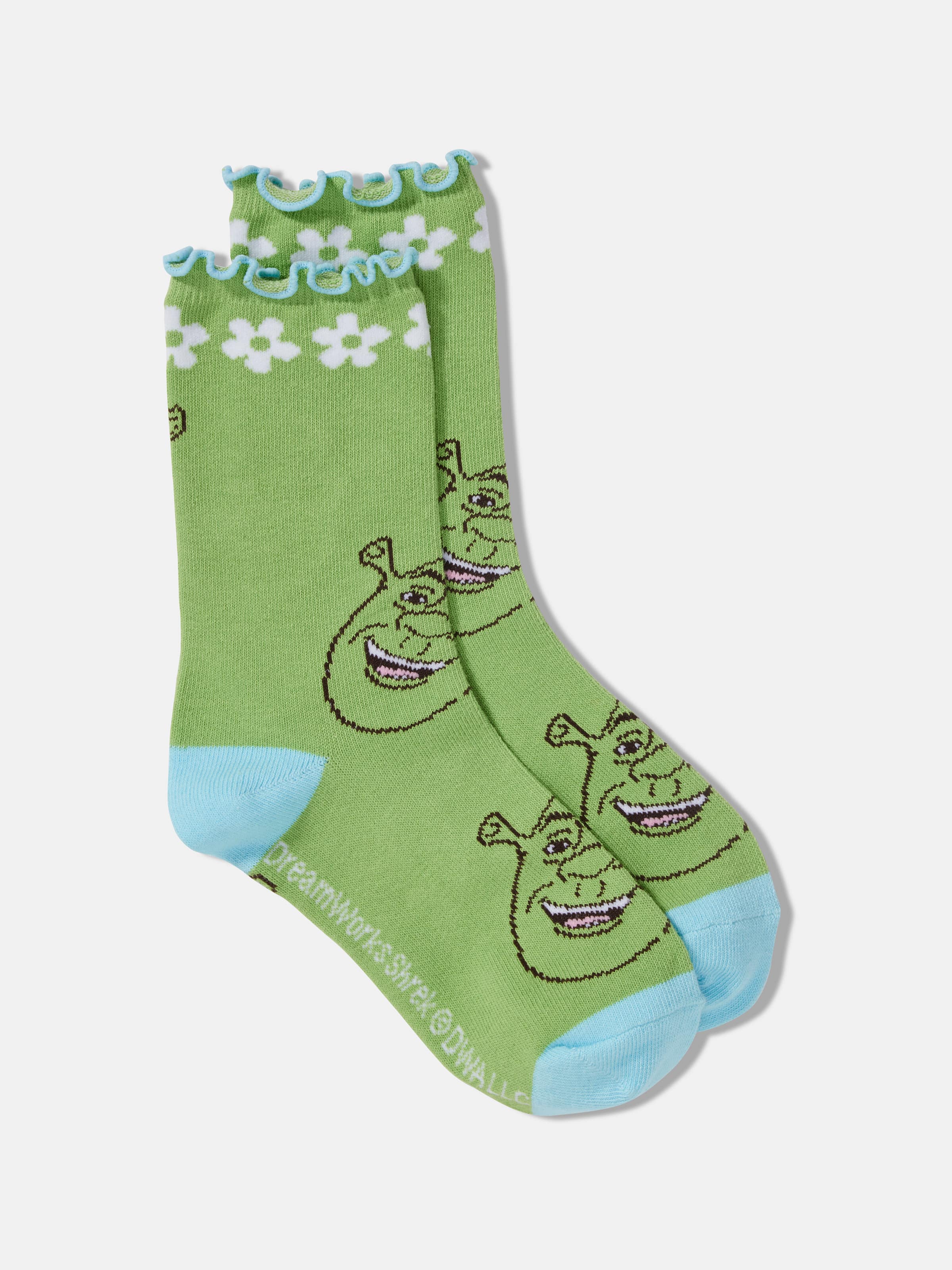 Shrek Lettuce Hem Sock