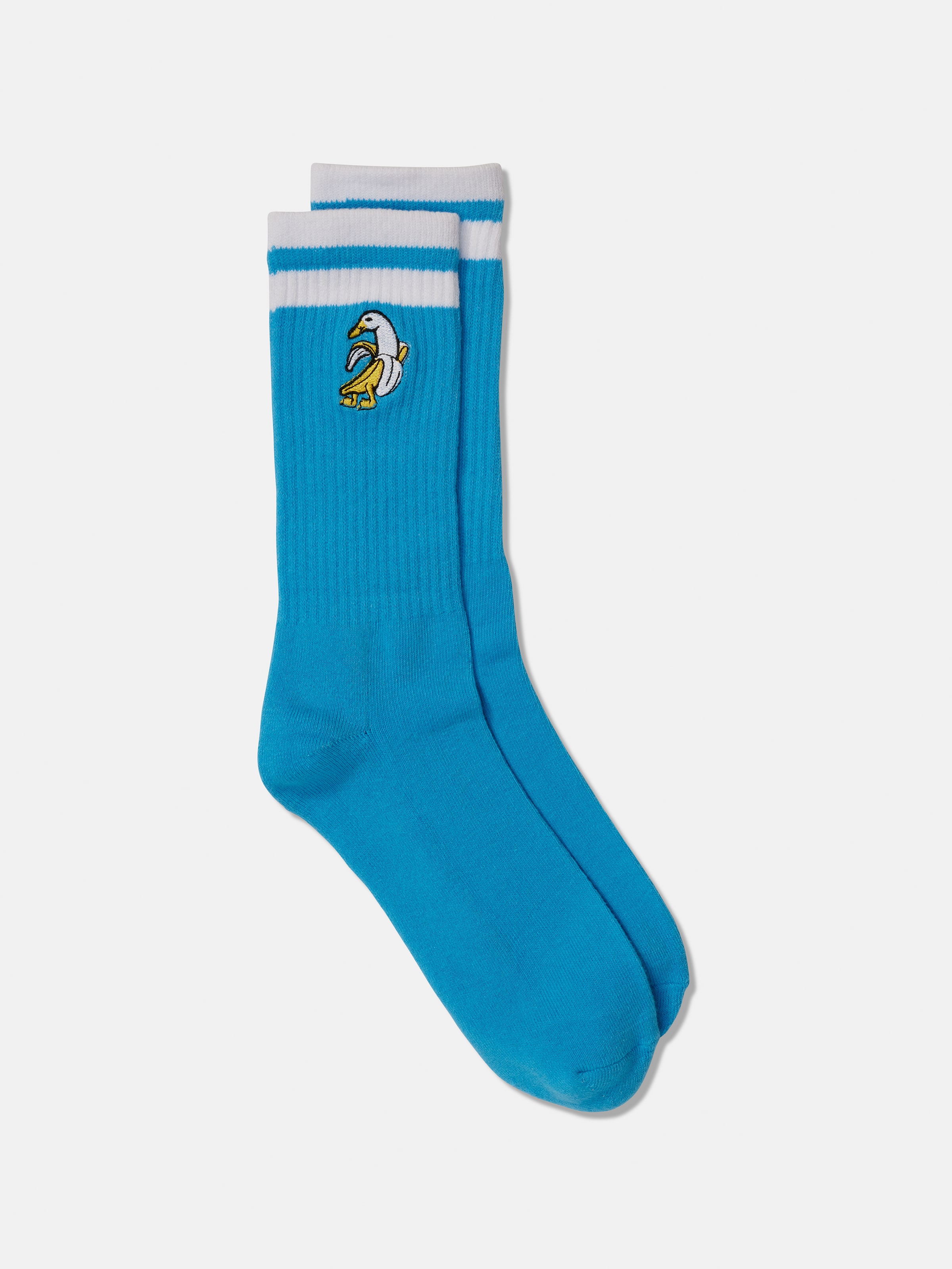 Ribbed Embroidered Sock
