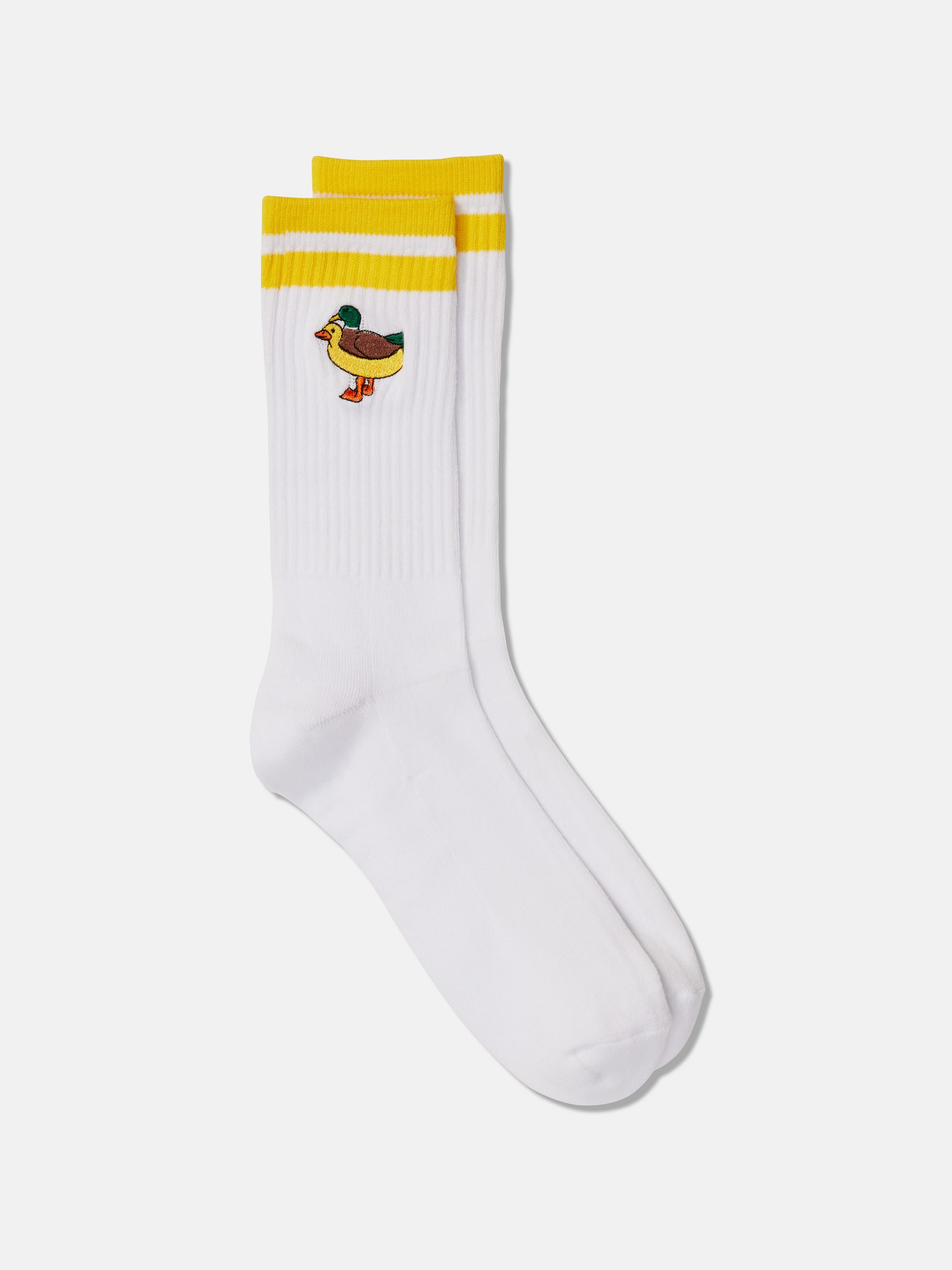 Ribbed Embroidered Sock