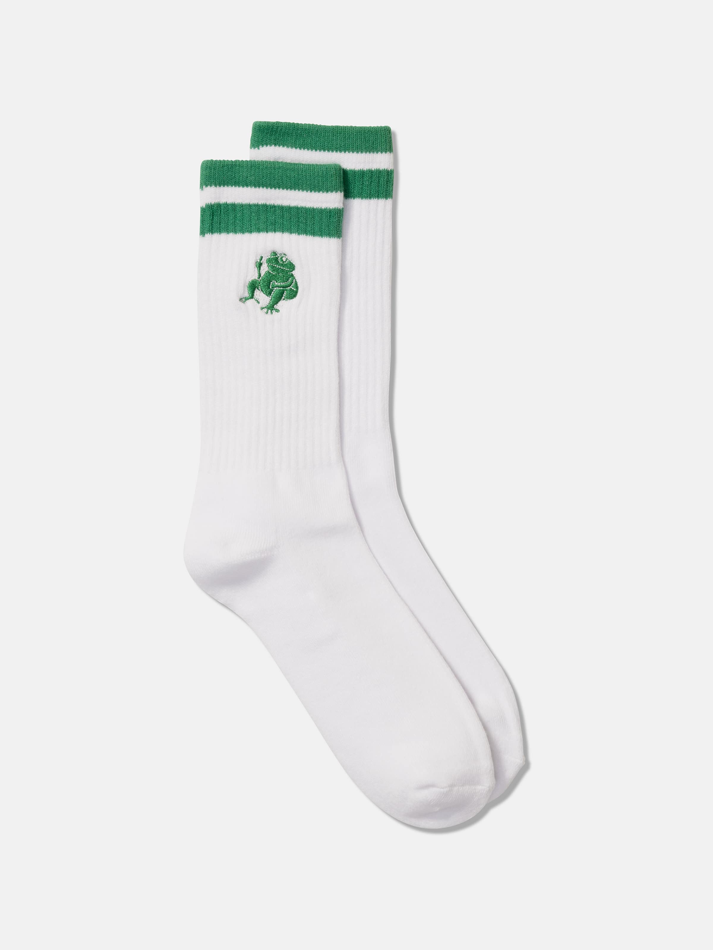Ribbed Embroidered Sock