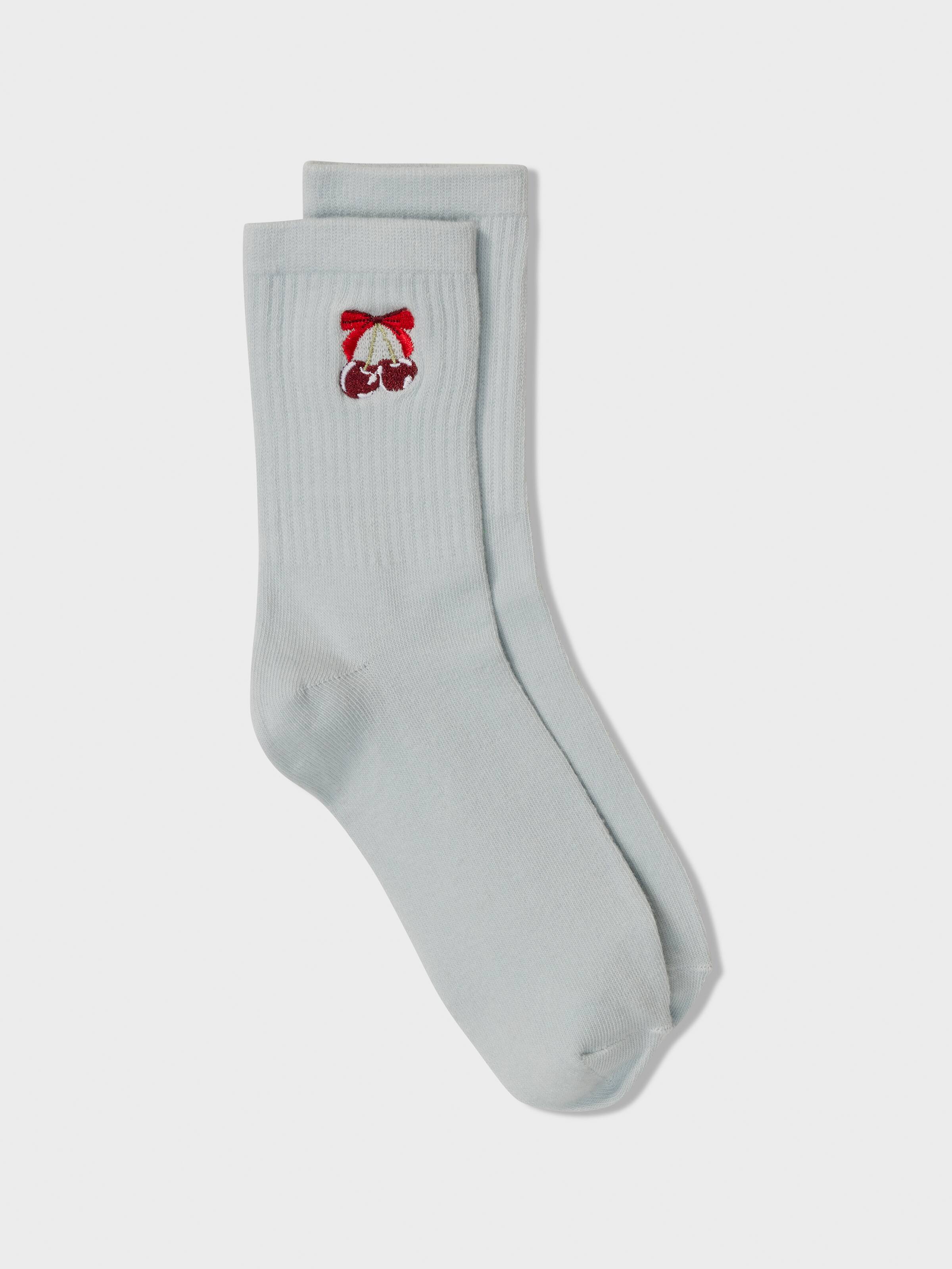 Ribbed Midi Crew Sock