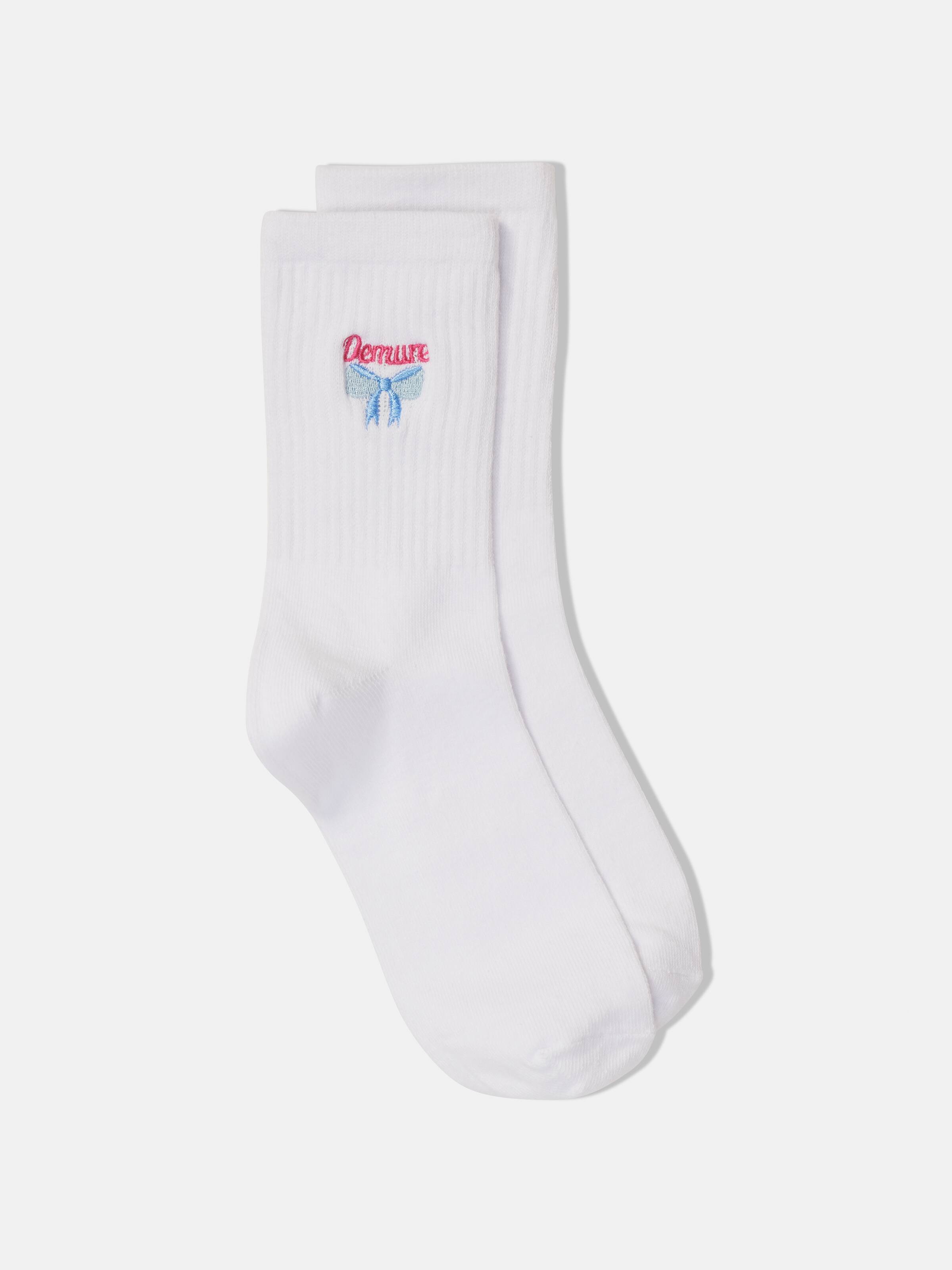 Ribbed Midi Crew Sock