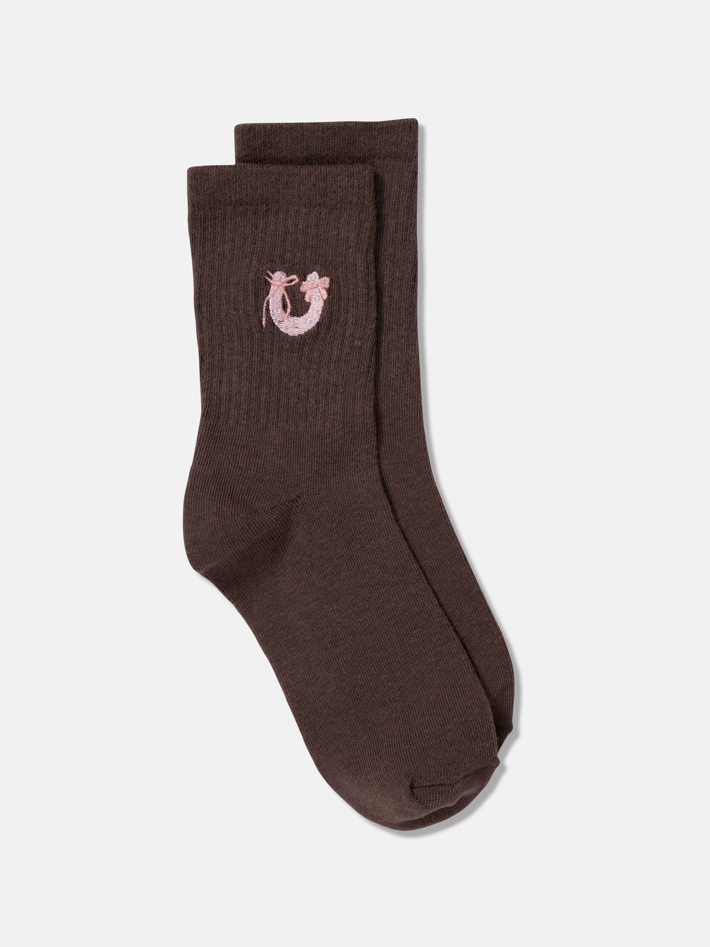 S25 Ribbed Midi Crew Sock